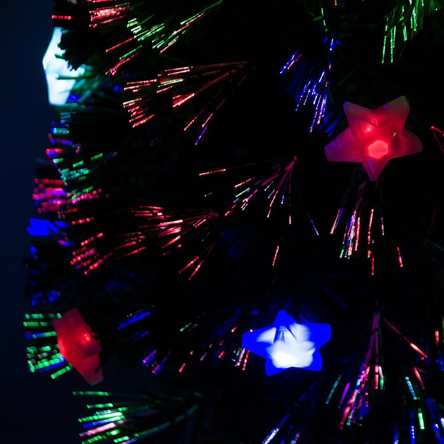 Weihnachtsbaum mit 16-LED-Lampen Glasfaser 120 cm grün - 3