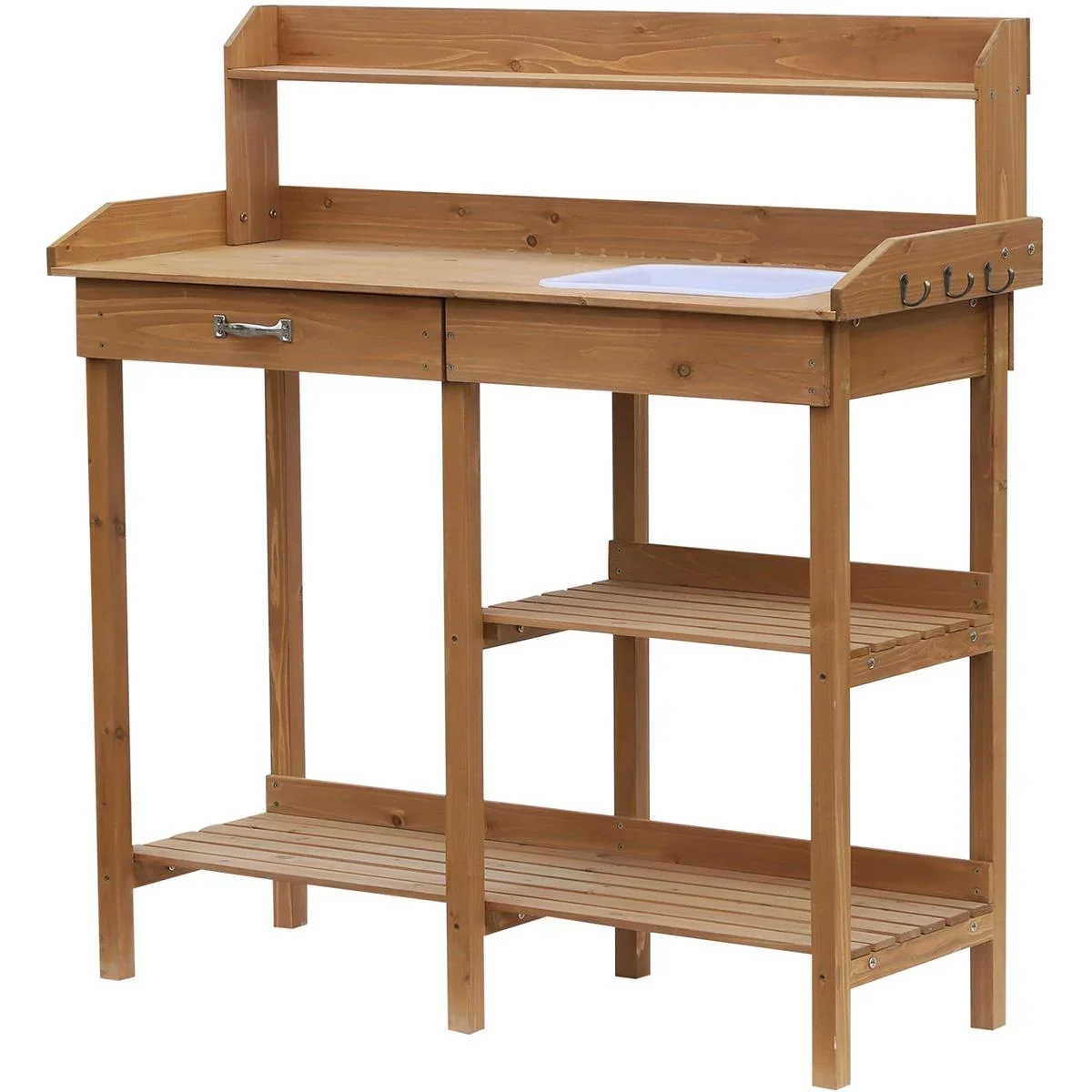 Gärtnertisch mit Wanne natur - 4