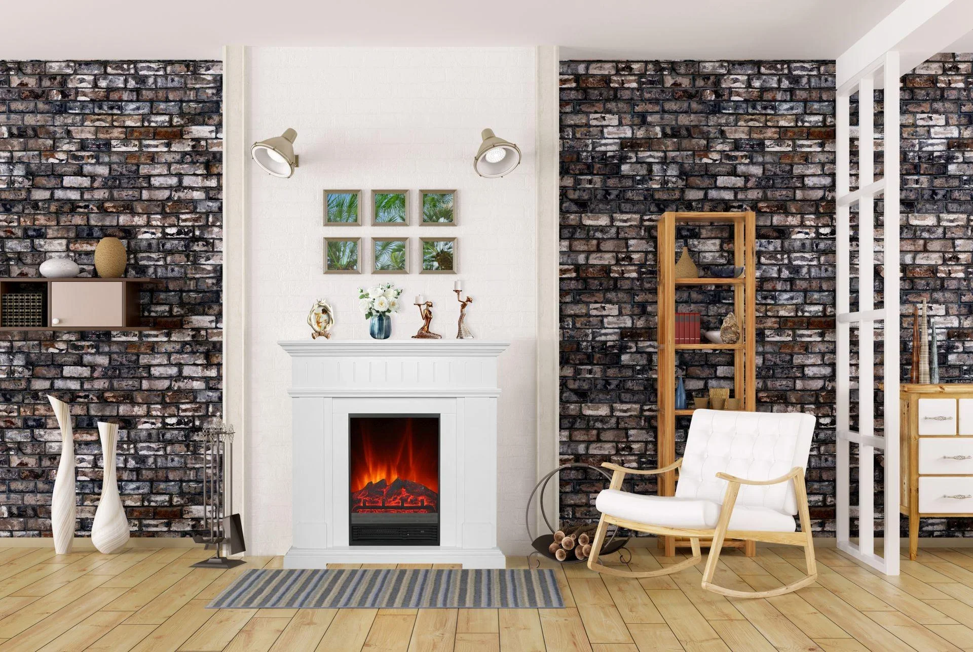 Elektrokamin "Bergen" mit Fernbedienung - 8