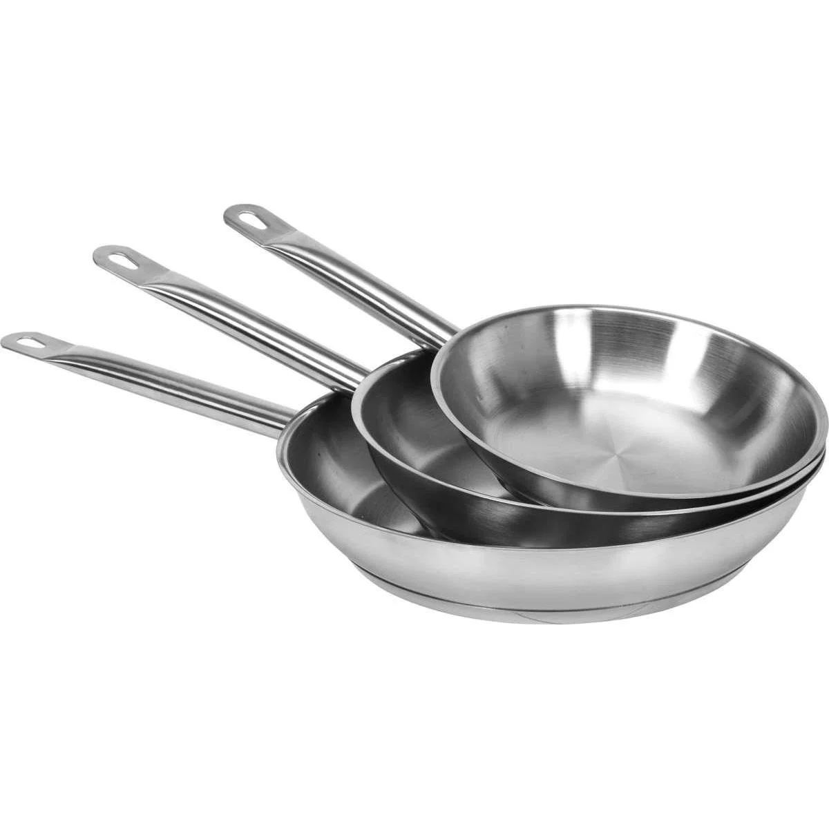 NL Bratpfanne aus Edelstahl - Ø20 cm - 1,3L - für jeden Herd - 2