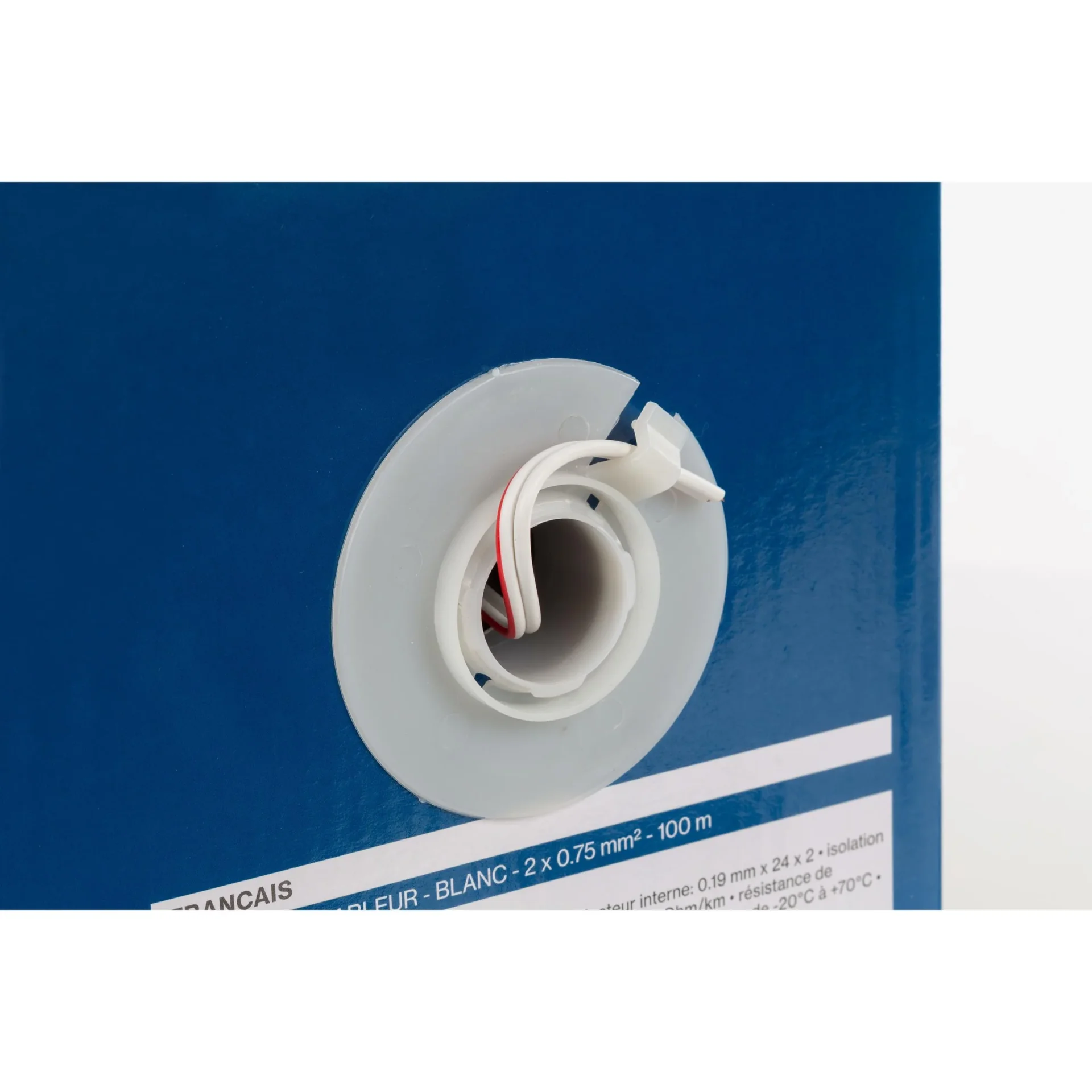 lautsprecherkabel - weiß - 2 x 0.75 mm² - 100 m - 0