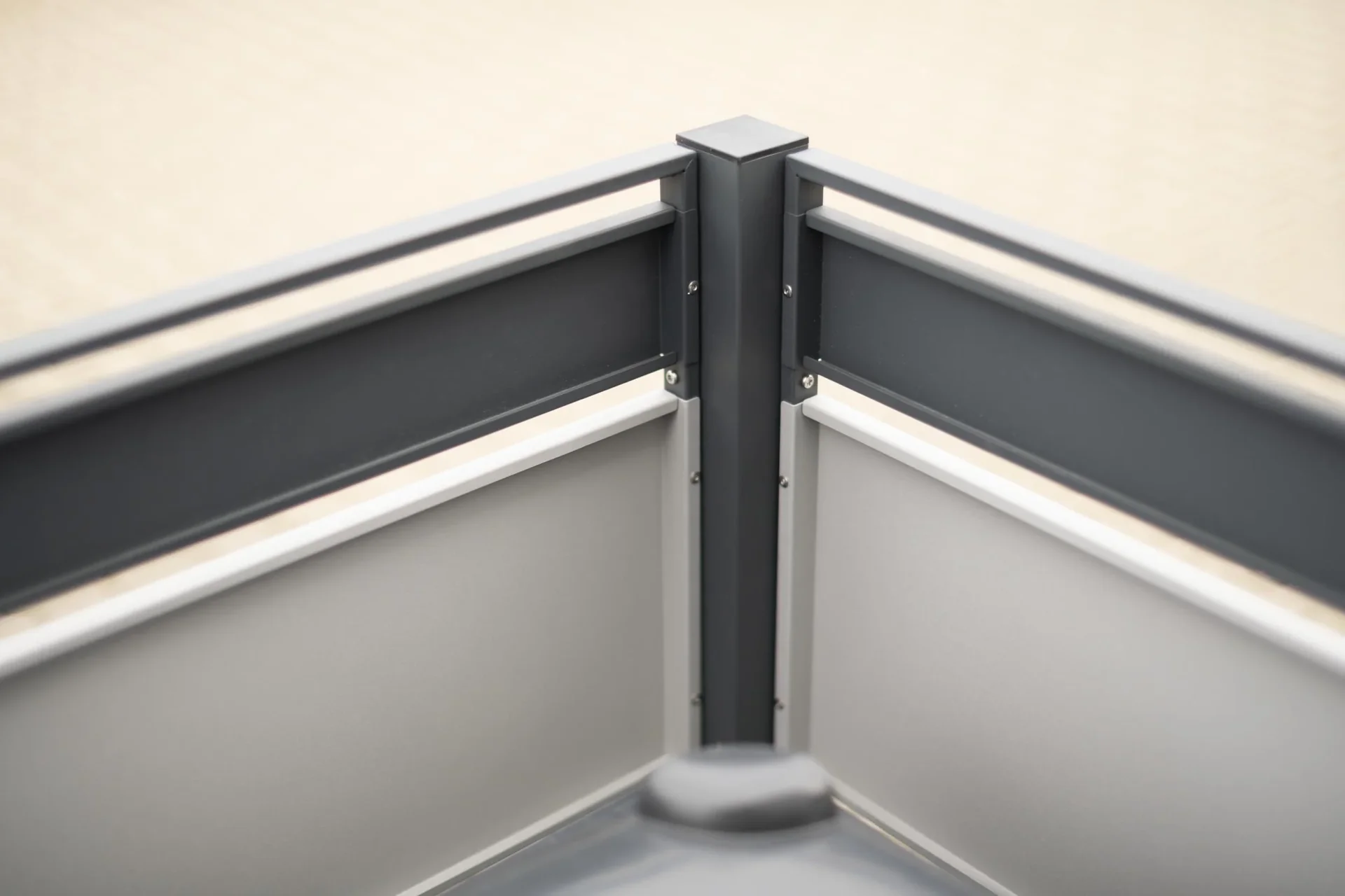 Mülltonnenverkleidung Planum 2er Box, 120 cm, antharzit - 3