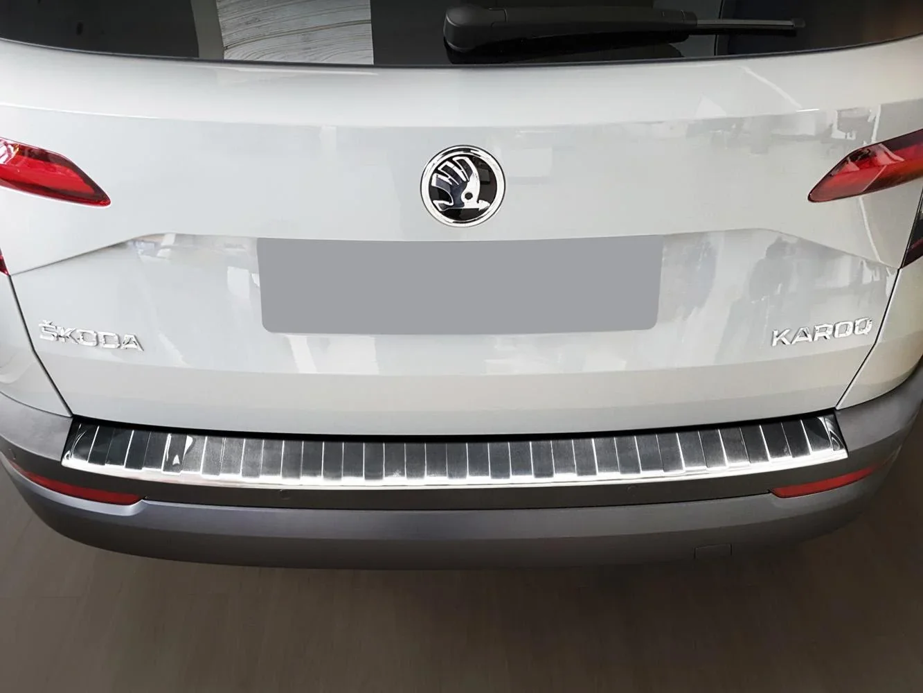 Ladekantenschutz Edelstahl für Skoda Karoq Crossover ab Baujahr 2017> - 2