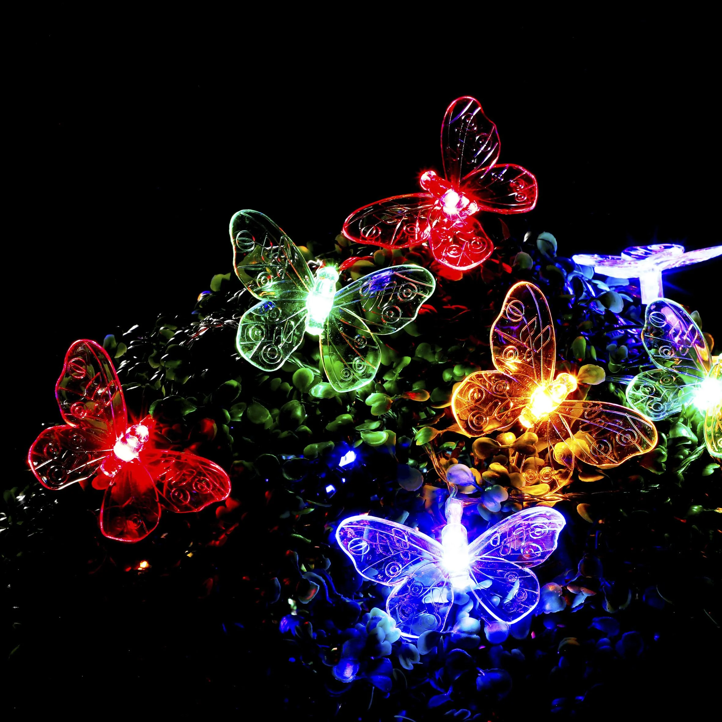 LED Solar Lichterkette Schmetterling - 1