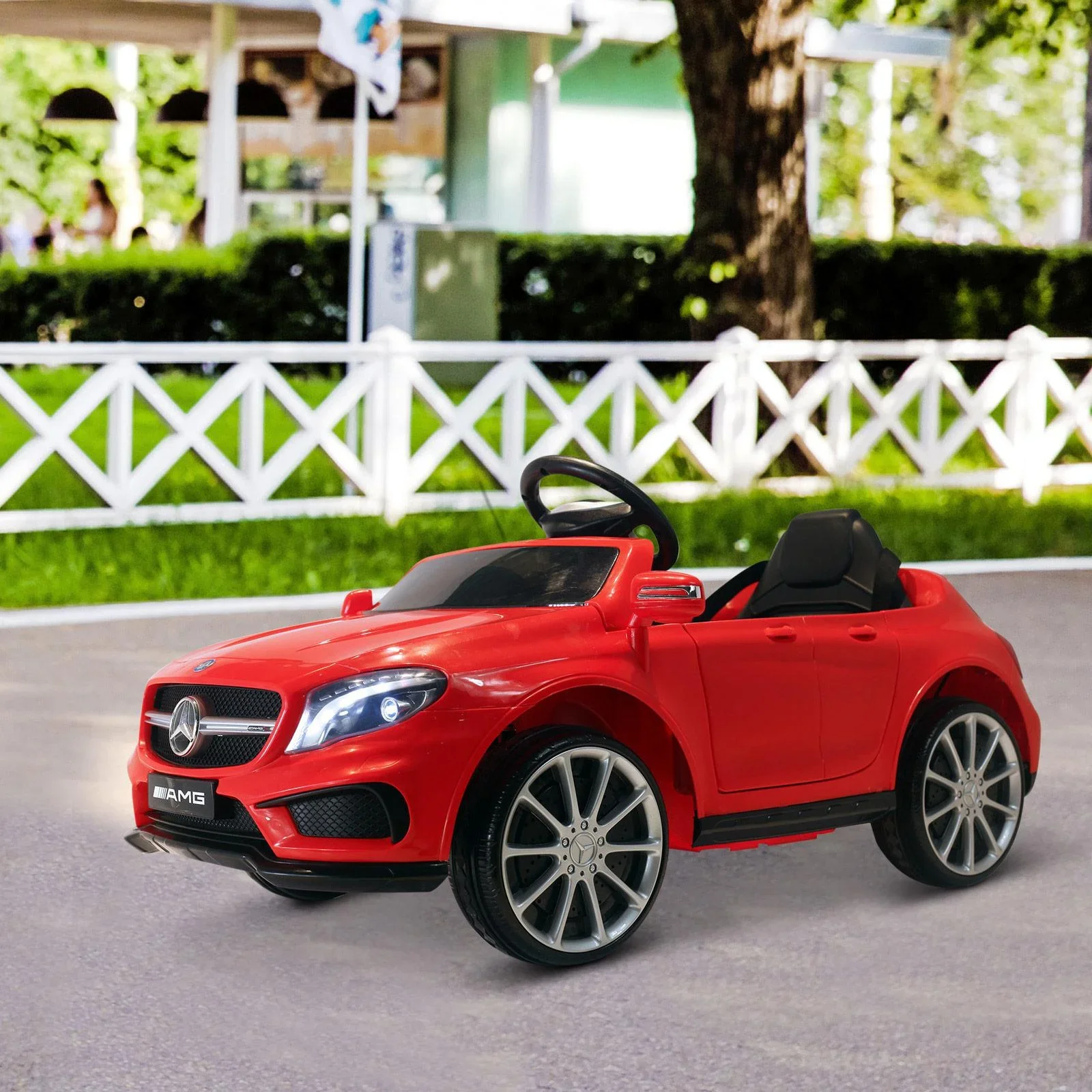 Mercedes Benz AMG Lizenz Kinder Elektroauto Kinderfahrzeug mit 1 x 6 V Motor Fernbedienung MP3 100 x 58 x 46 cm - 5