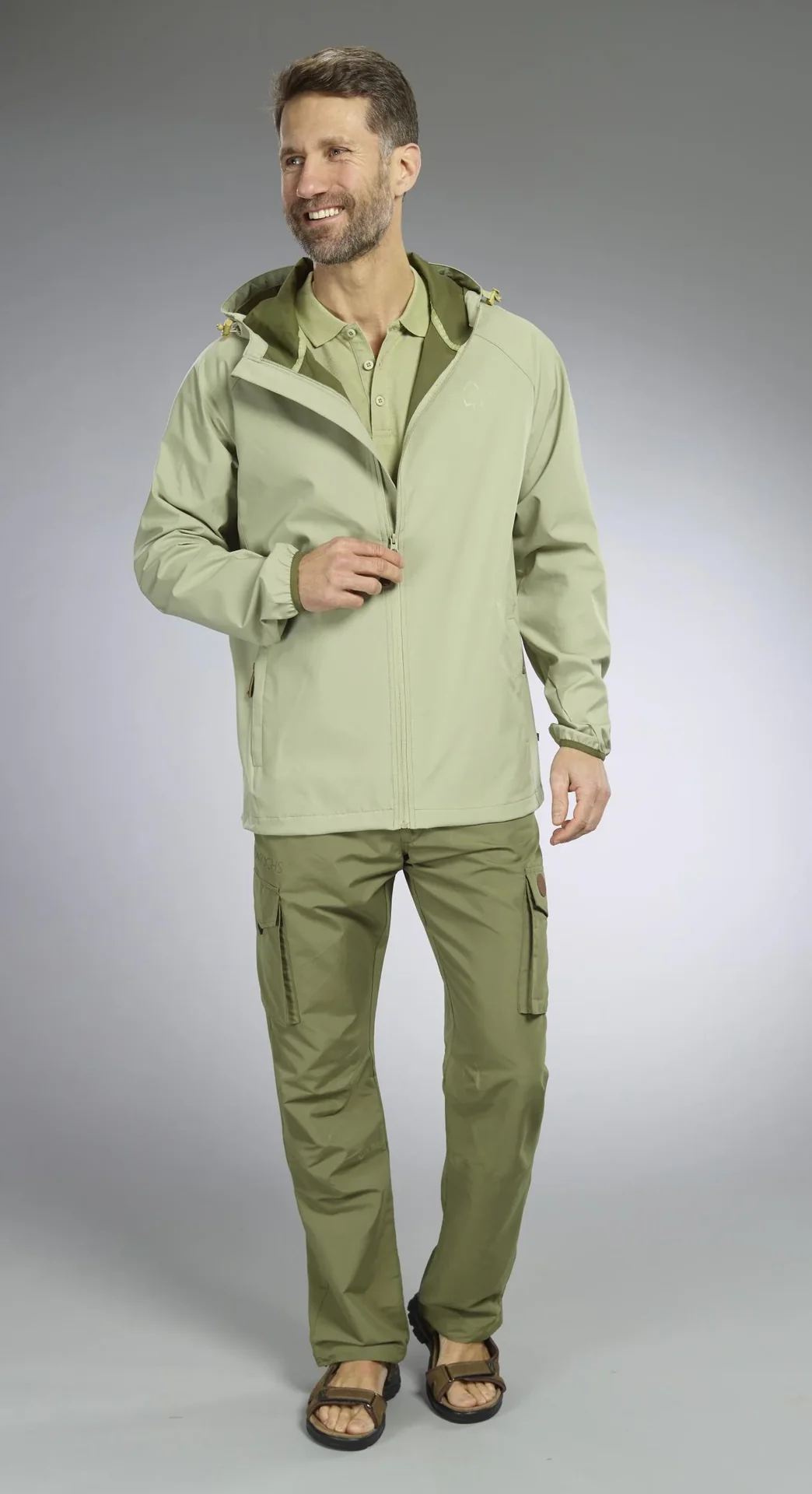 Funktionsjacke, Farbe khaki, Gr.M - 1