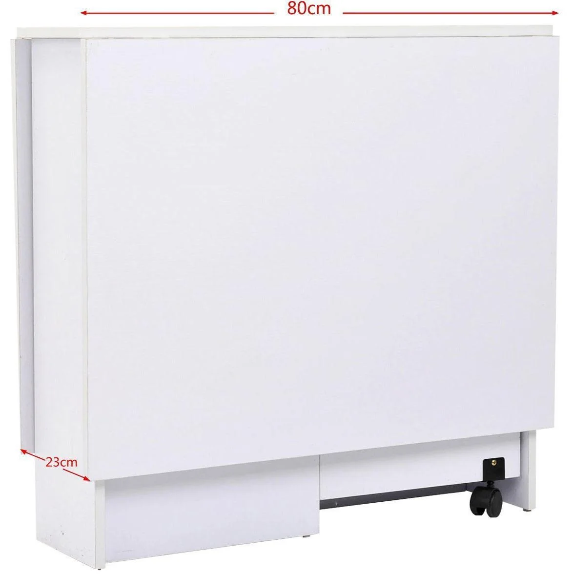 Klapptisch Esstisch mit viel Ablagefläche Holz weiß - 2