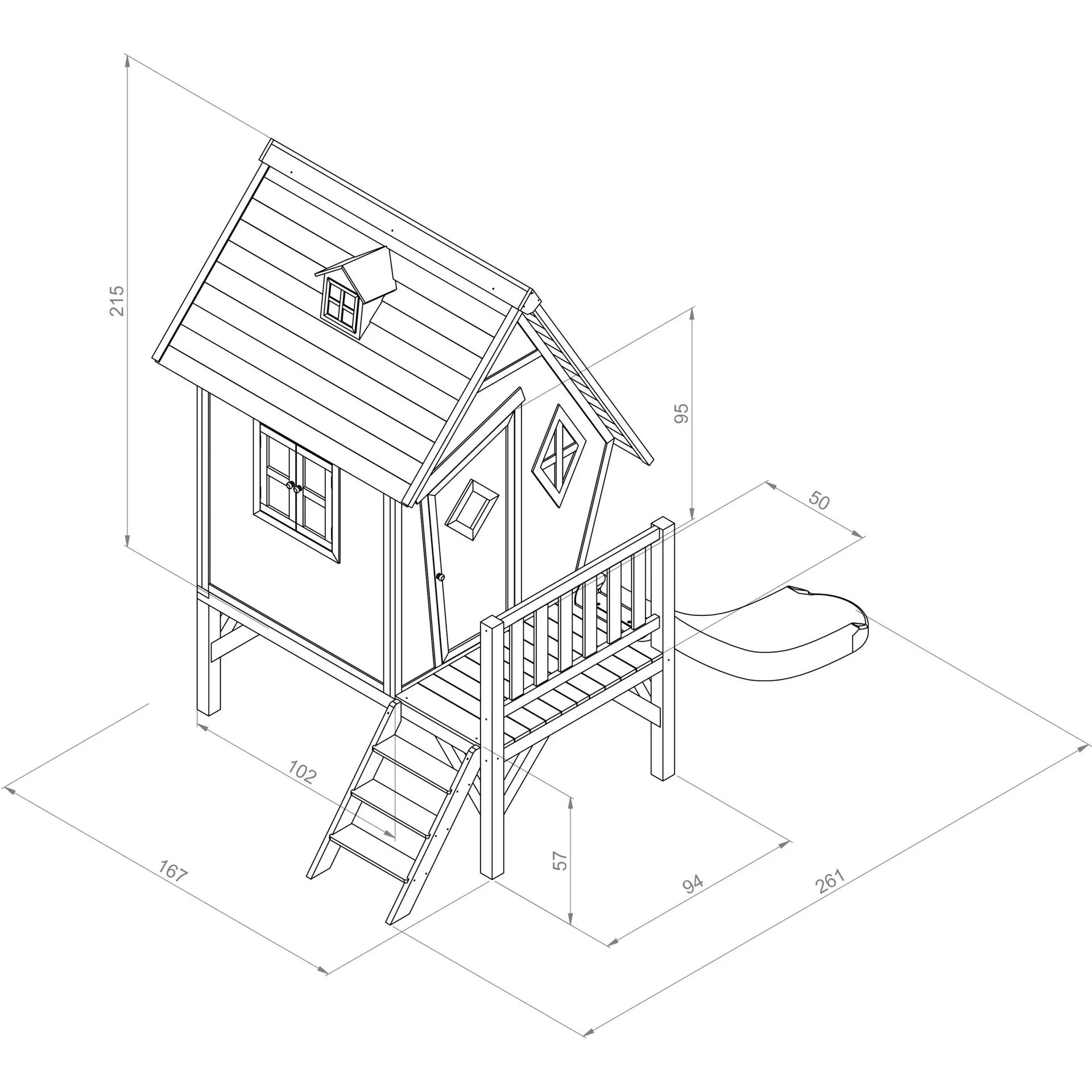 Cabin Spielhaus XL - 1