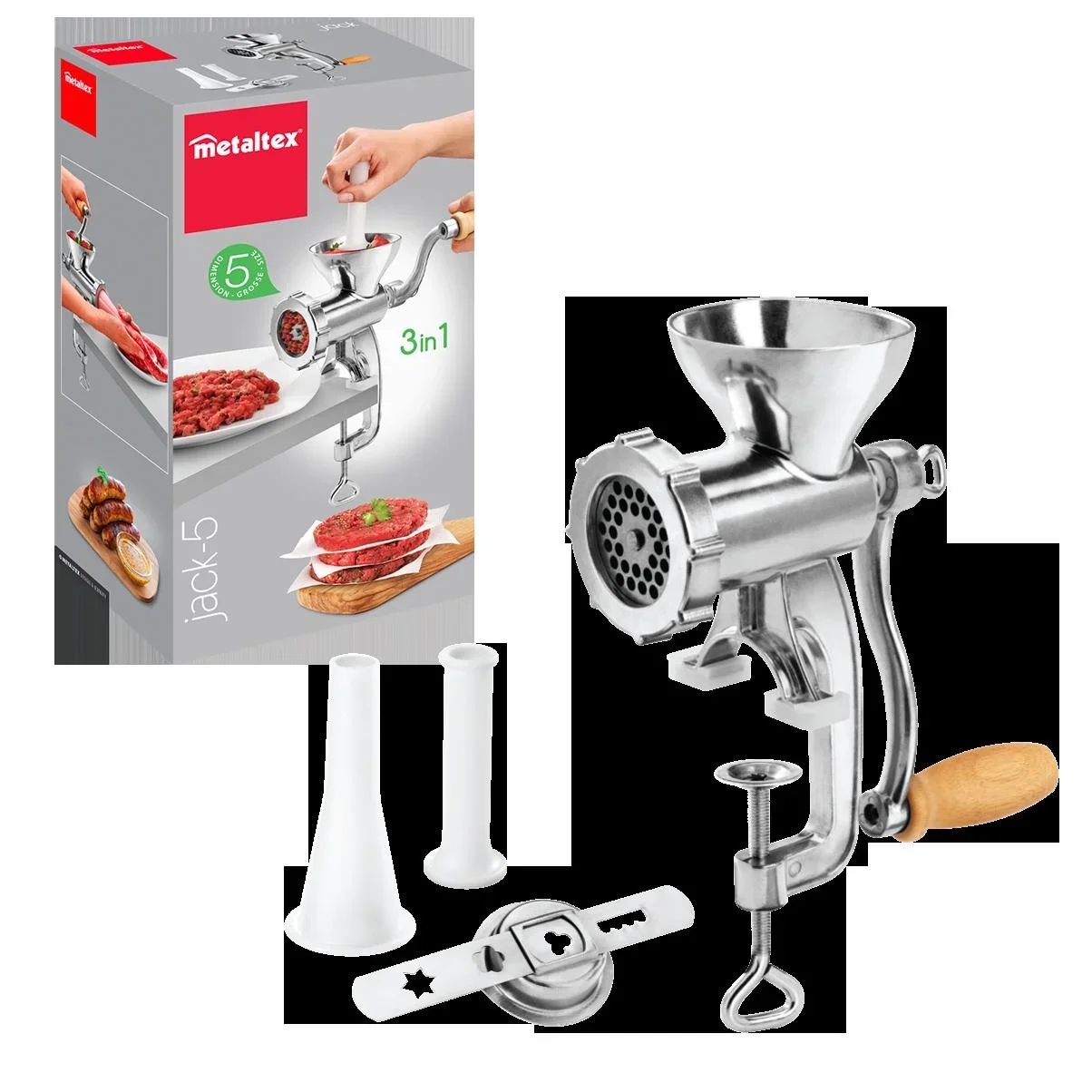 Fleischwolf "Jack", Alu, Ø 5,40 cm, Größe 5 - 0
