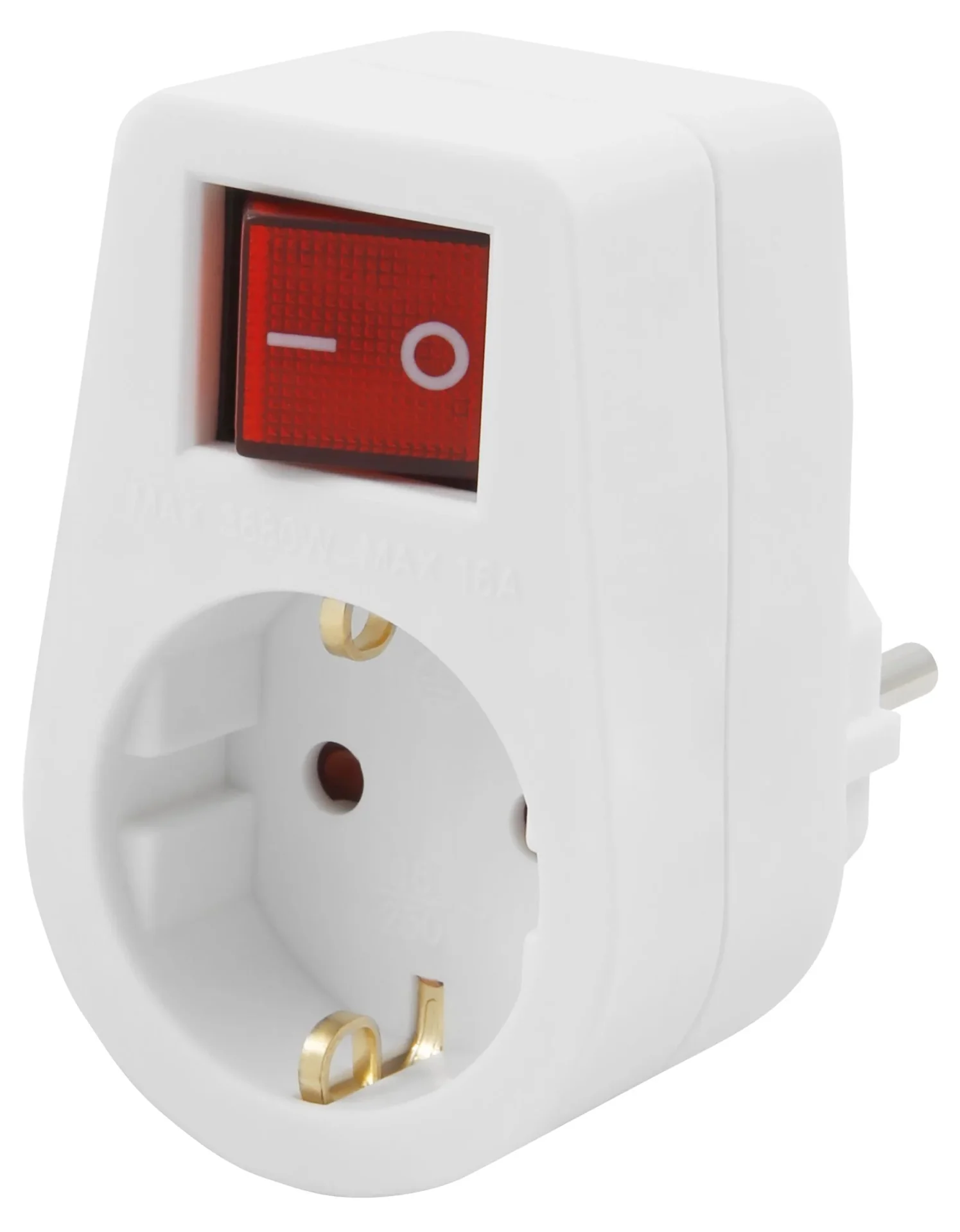 Steckdosenadapter mit Schalter 3500W - 2