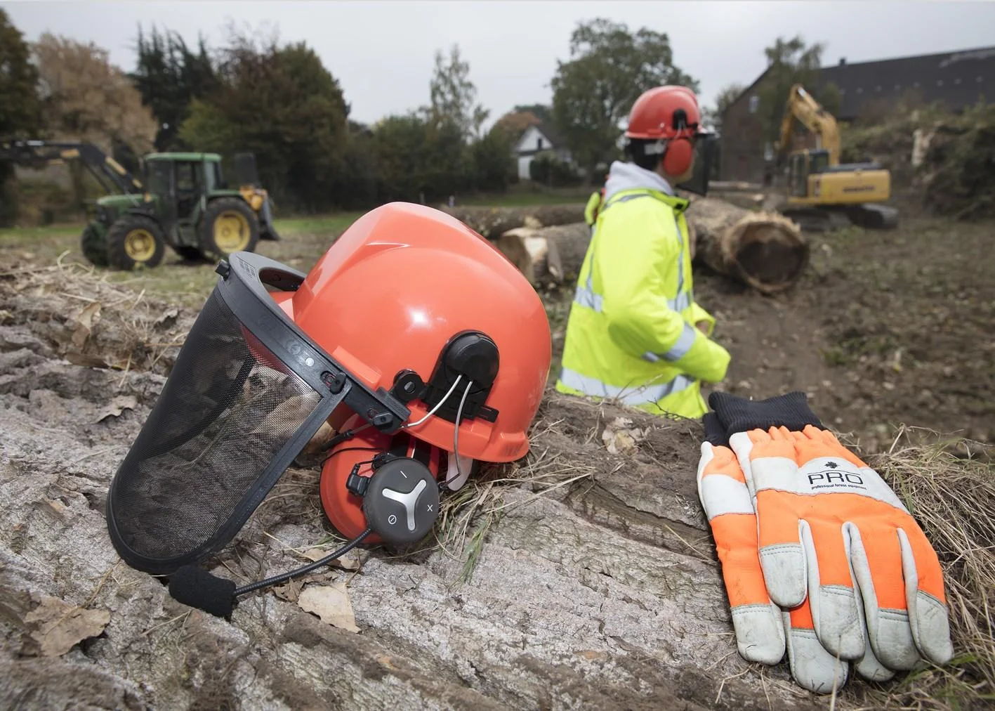 Forsthelm mit Bluetooth Sprechsystem 3er Set - Treetalk Trio - 2