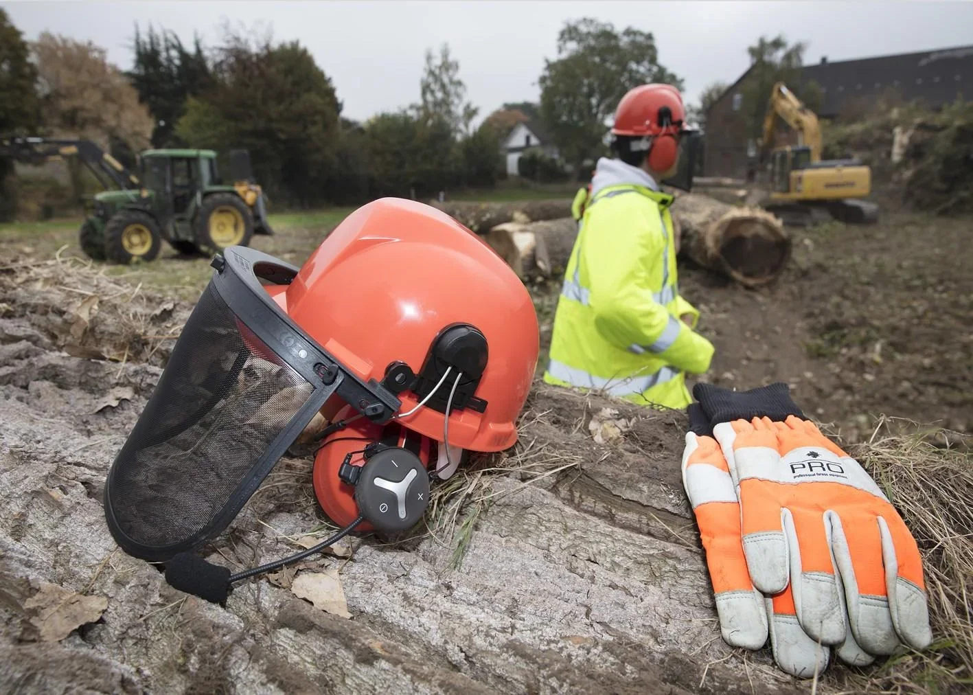 Forsthelm mit Bluetooth Sprechsystem 3er Set - Treetalk Trio - 2