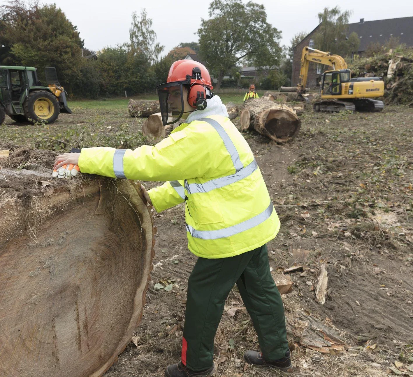 Forsthelm mit Bluetooth Sprechsystem 3er Set - Treetalk Trio - 6