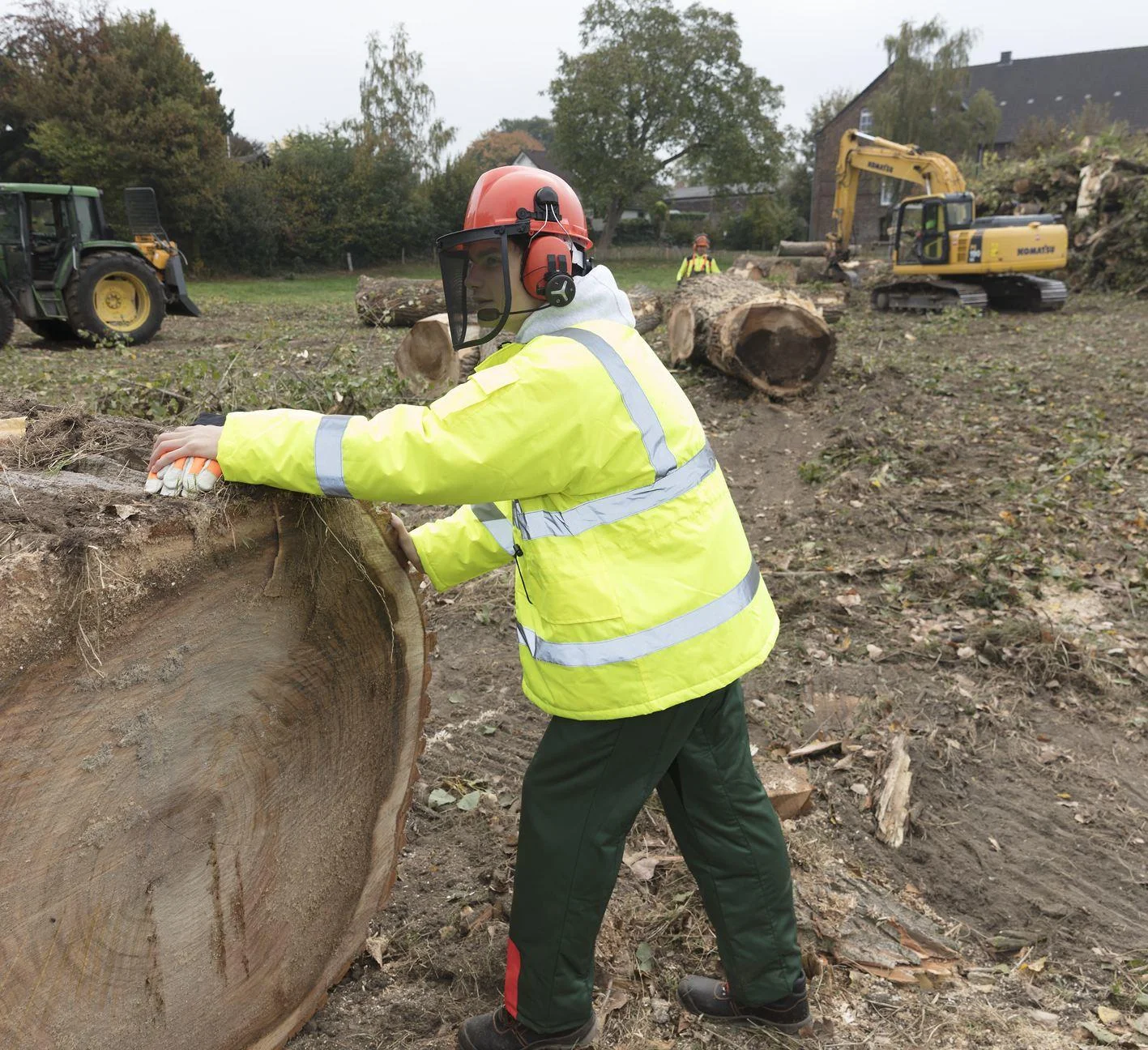 Forsthelm mit Bluetooth Sprechsystem 3er Set - Treetalk Trio - 6