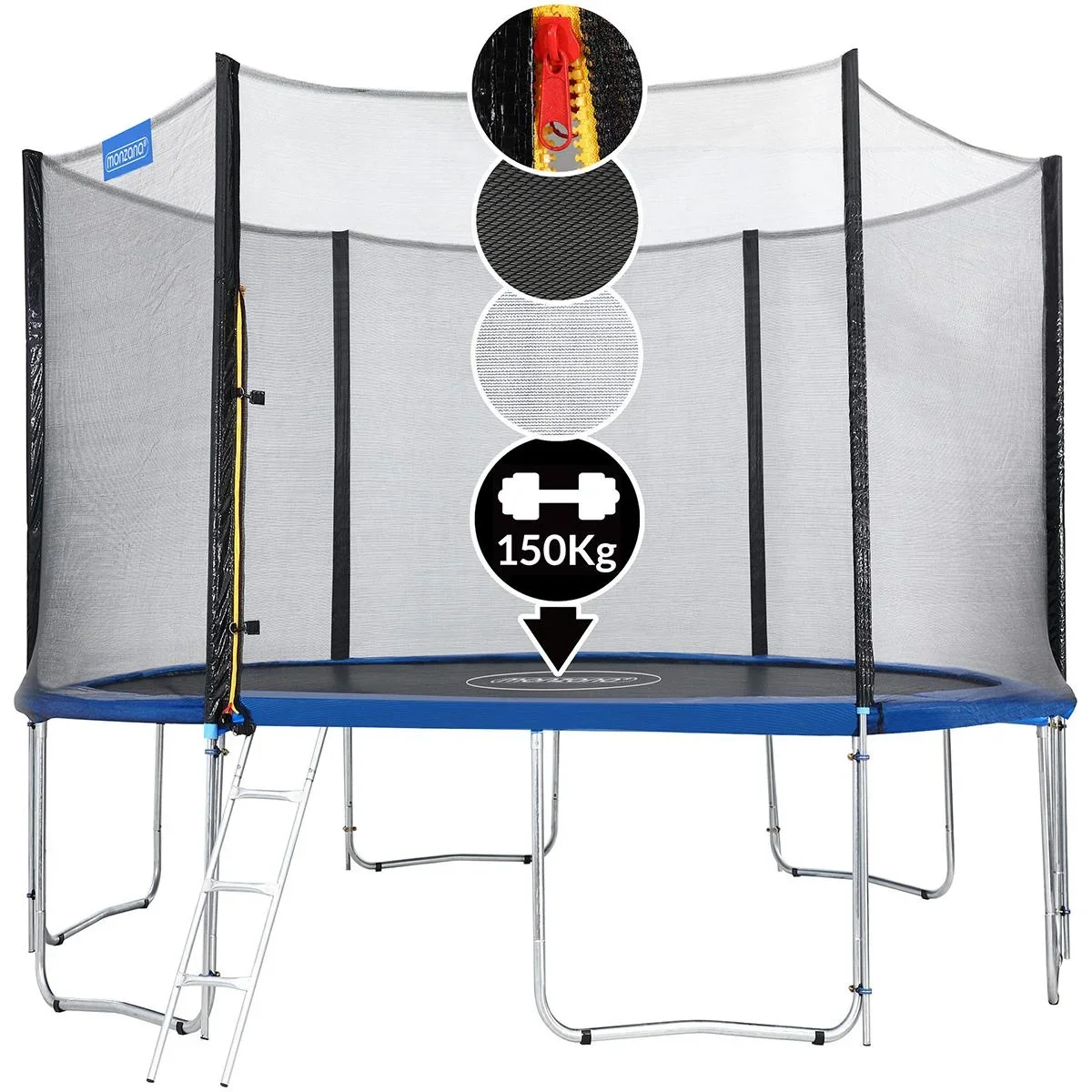 Trampolin mit Sicherheitsnetz Ø 366cm - 1