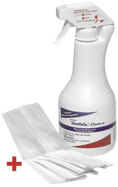 Fensterreiniger Clean,500 ml mit Vliestuch - 0