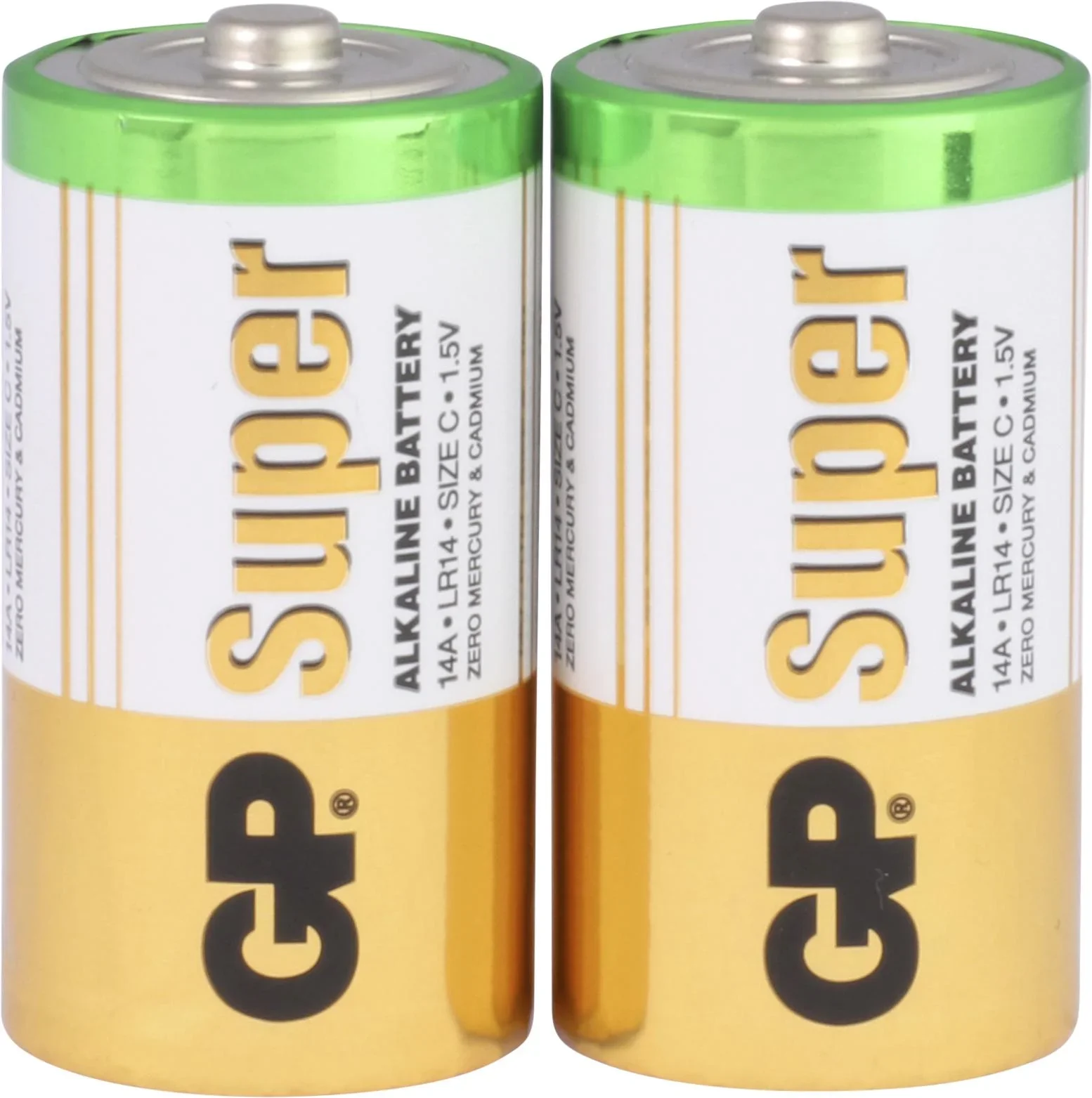 SUPER Baby C Alkaline Batterien - 2 Stück - 5