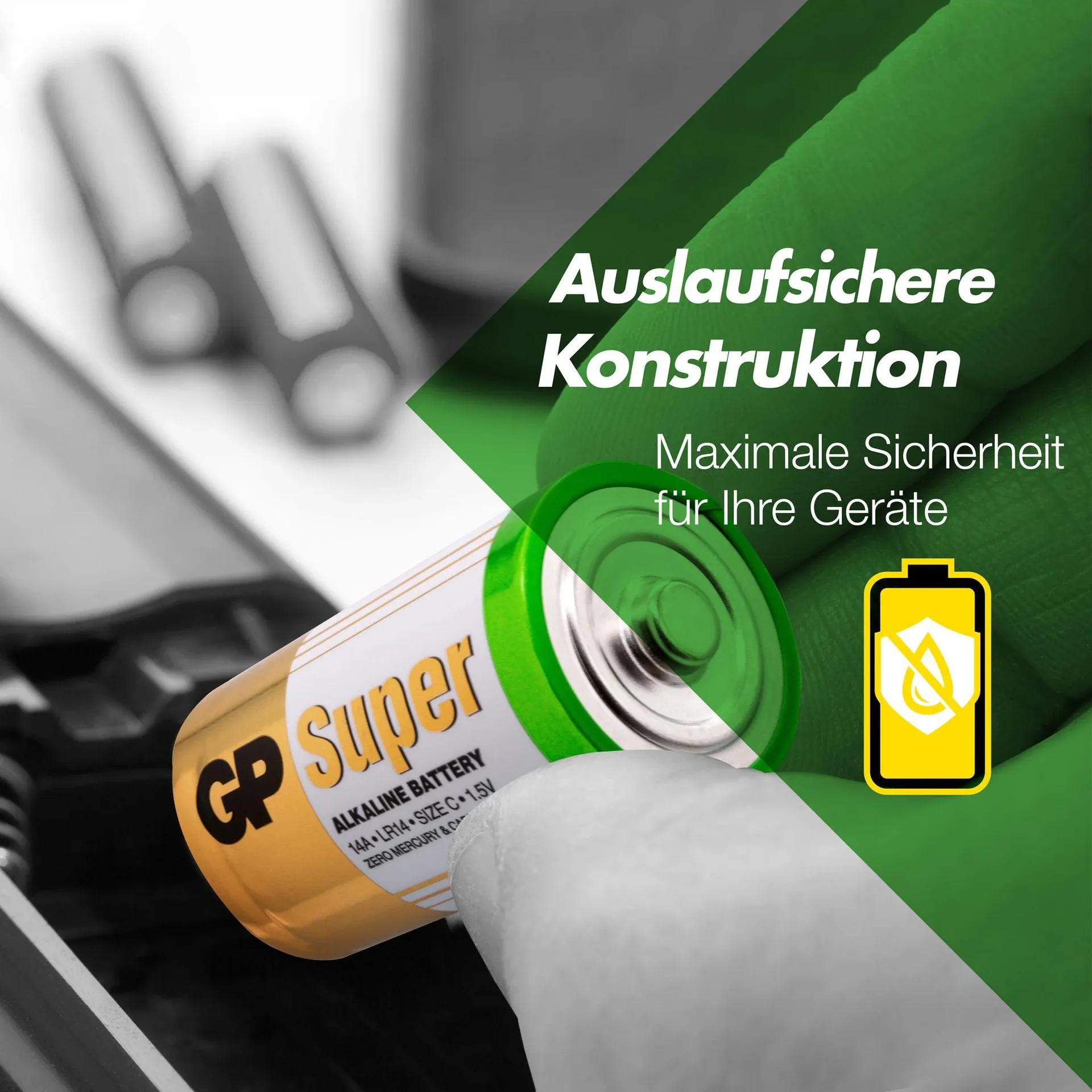 SUPER Baby C Alkaline Batterien - 2 Stück - 6