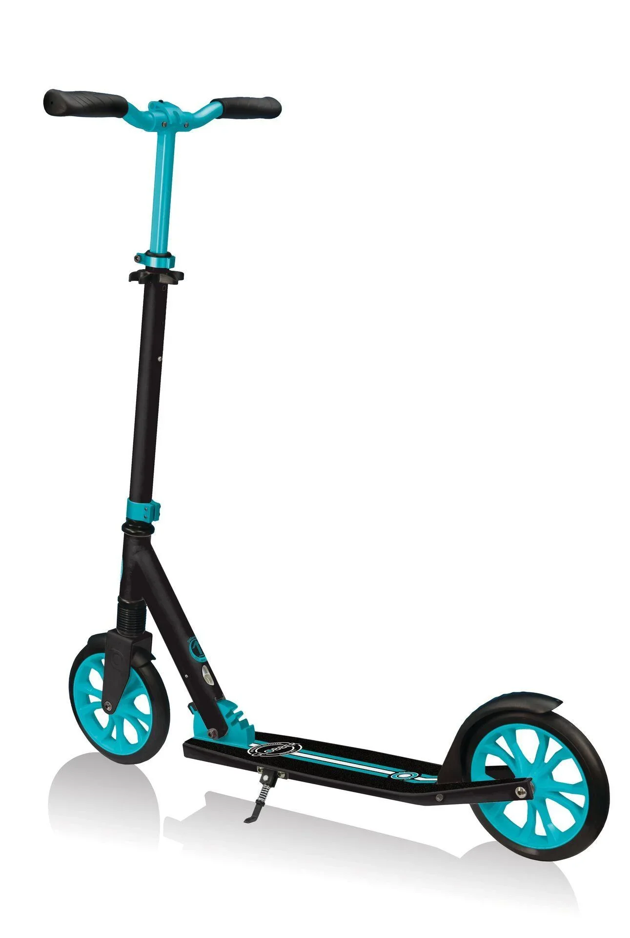 NL 205 Tretroller, 205 mm, ABEC 7, höhenverstellbar, Frontfederung, Klappmechanismus, türkis - 1