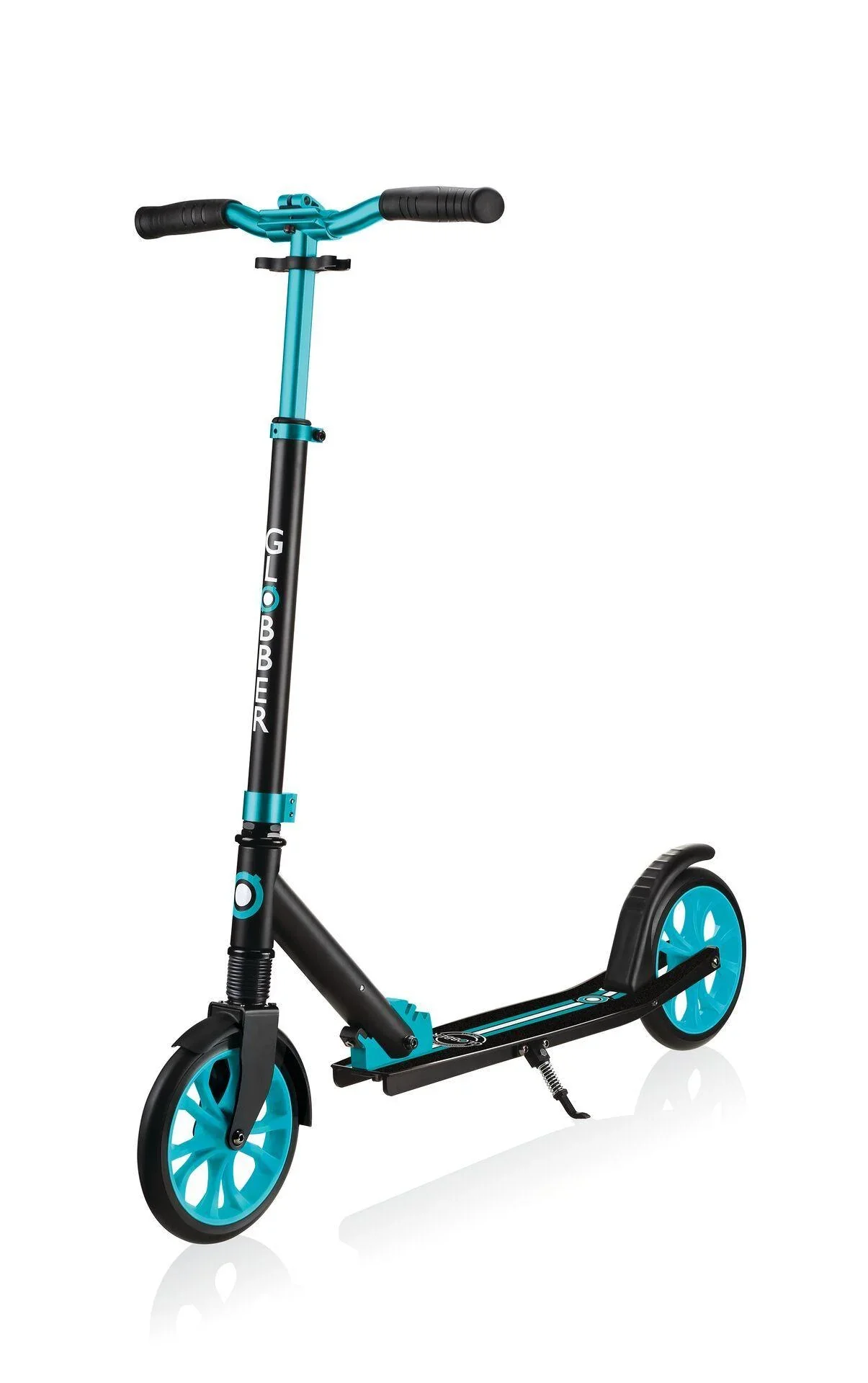 NL 205 Tretroller, 205 mm, ABEC 7, höhenverstellbar, Frontfederung, Klappmechanismus, türkis - 4