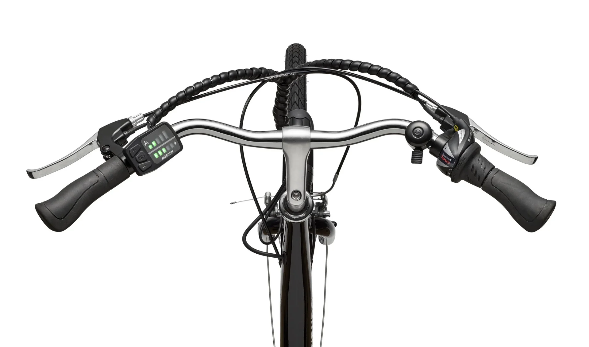 Unisex City E-Bike 28 Zoll, Rahmenhöhe 49 cm, 7-Gang Kettenschaltung, schwarz, Teutoburg Senne, Wave XXL - 0