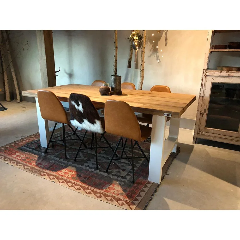 Esstisch Seattle Roasted wood - Weiß - 0