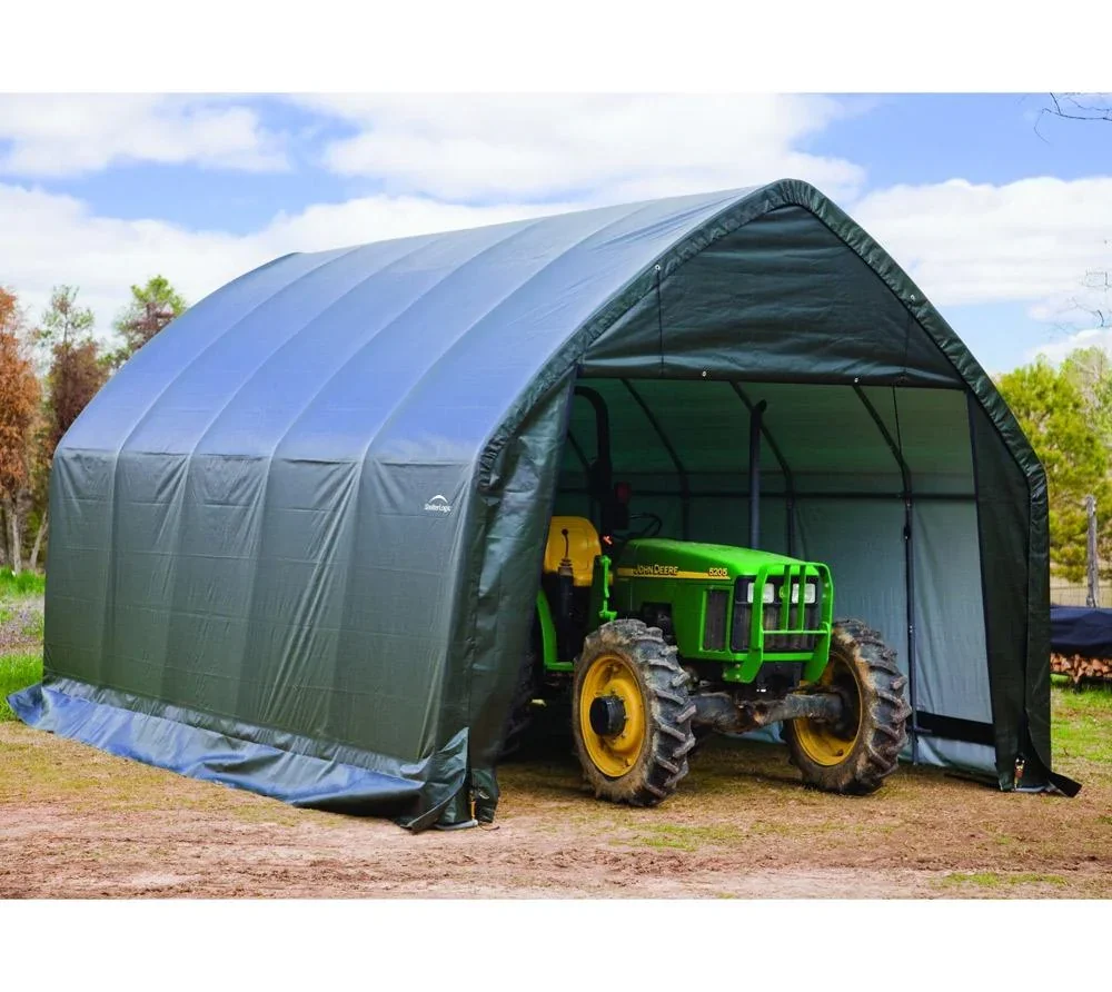 Folien-Garage-in-a-Box, 23,8 m² mit beschichtetem Stahlrahmen - 2