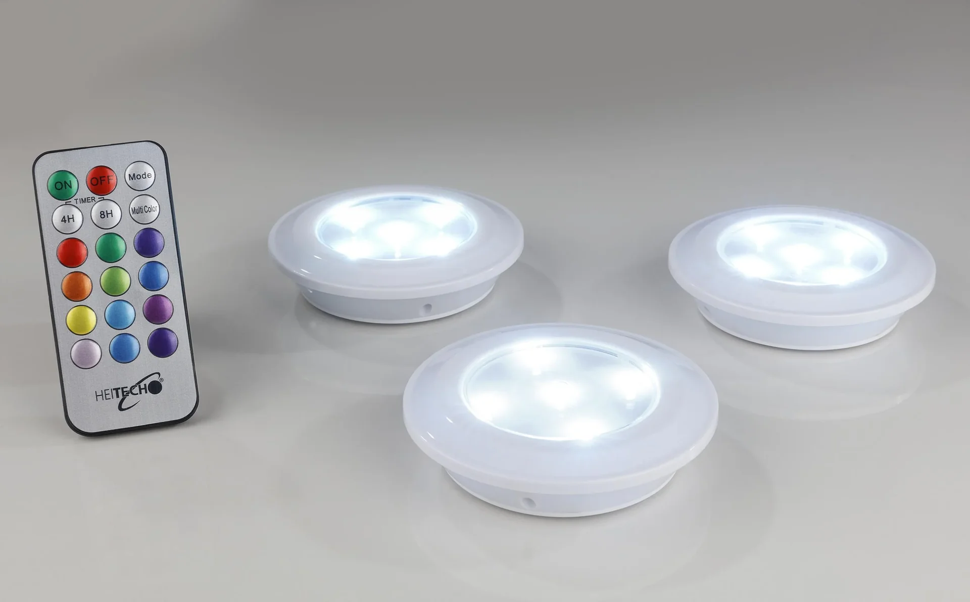 RGB LED-Licht mit Fernbedienung - 3er Set - 2