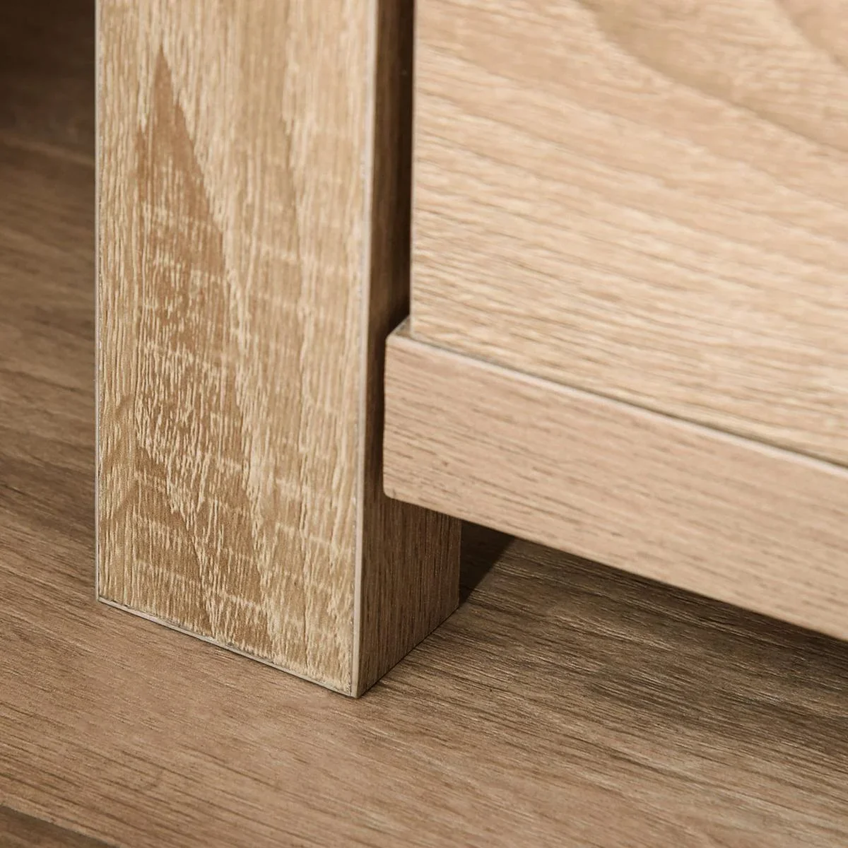 Nachttisch mit Schubladen natur - 1