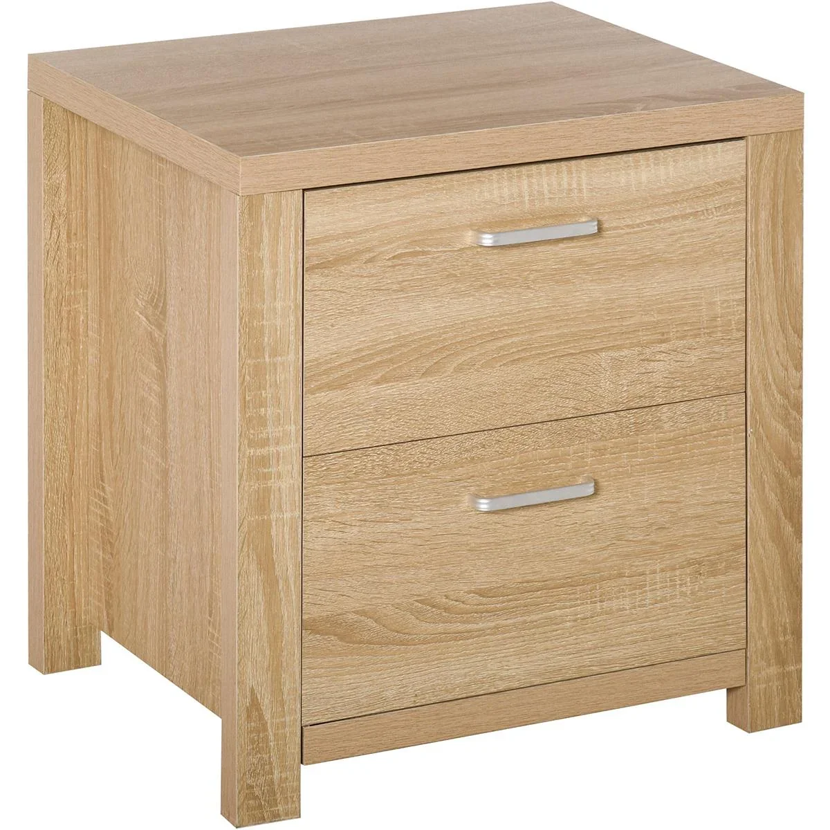 Nachttisch mit Schubladen natur - 3
