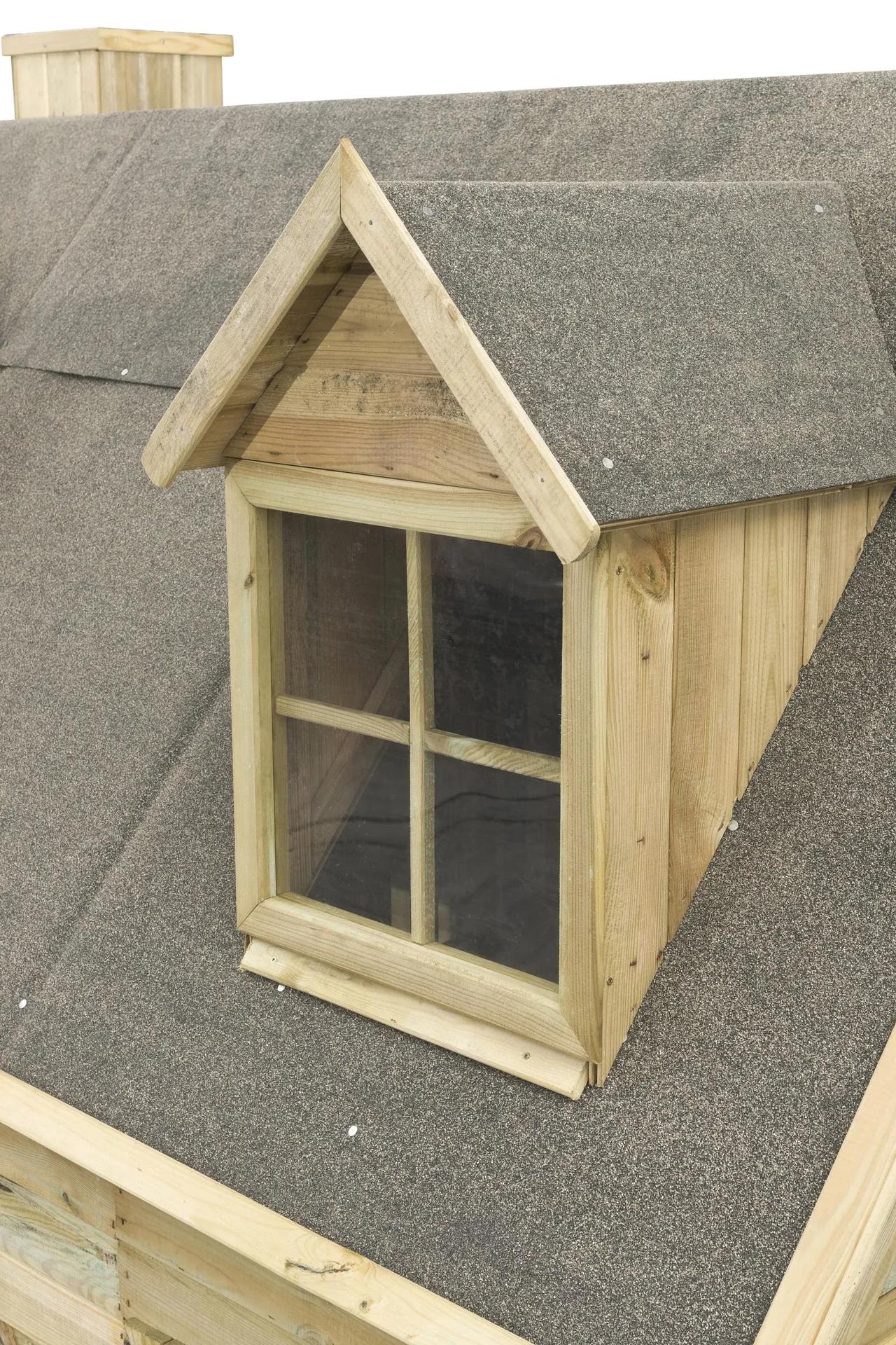 Luxuriöses Spielhaus Milan Holz mit Plexiglasfenstern 2480 mm x 1610 mm x 2510 mm - 4