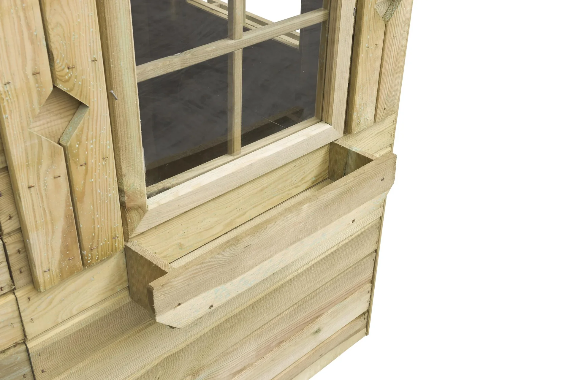 Luxuriöses Spielhaus Milan Holz mit Plexiglasfenstern 2480 mm x 1610 mm x 2510 mm - 5