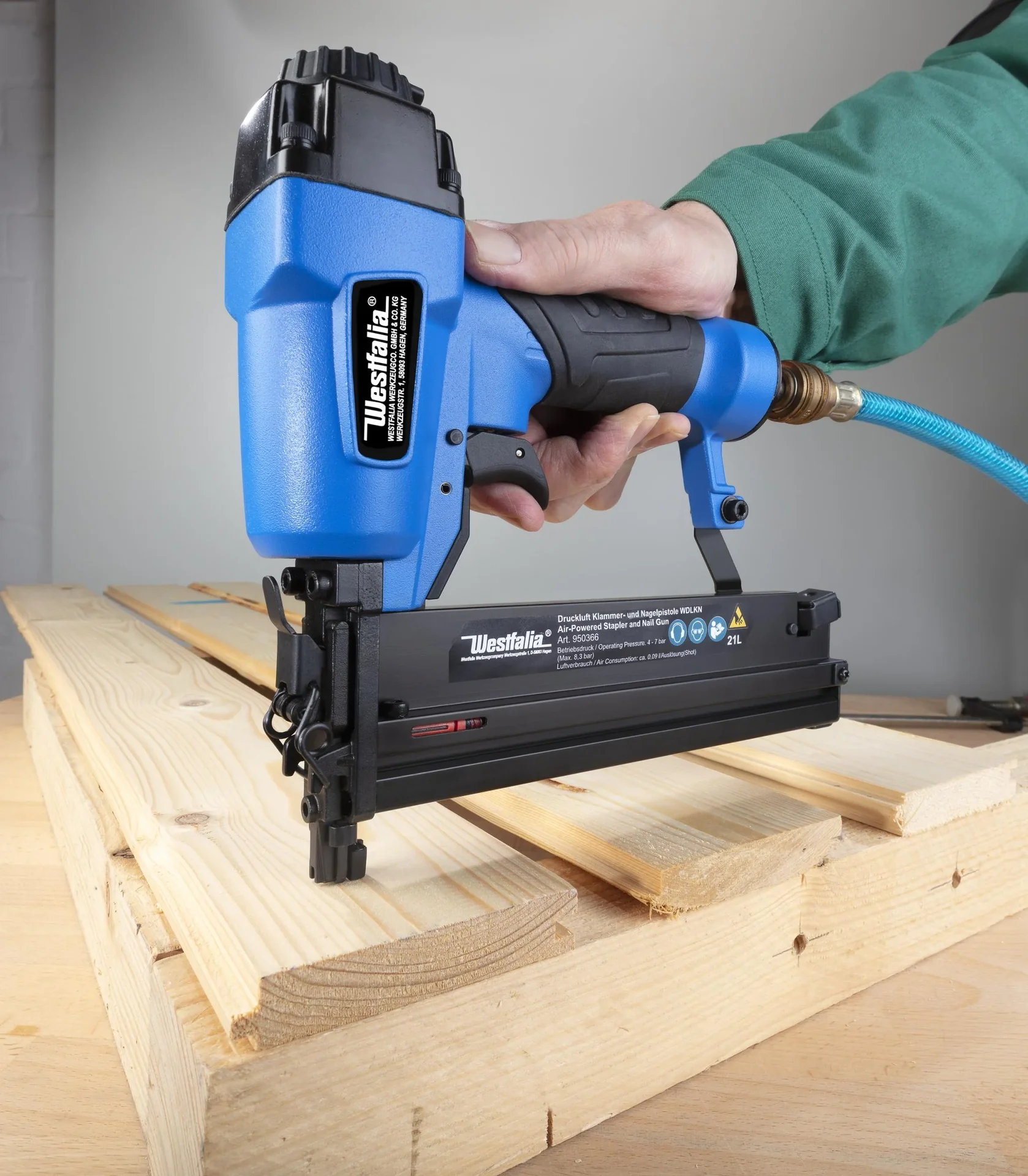 Druckluft Klammer- und Nagelpistole 2in1 WDLKN - 2