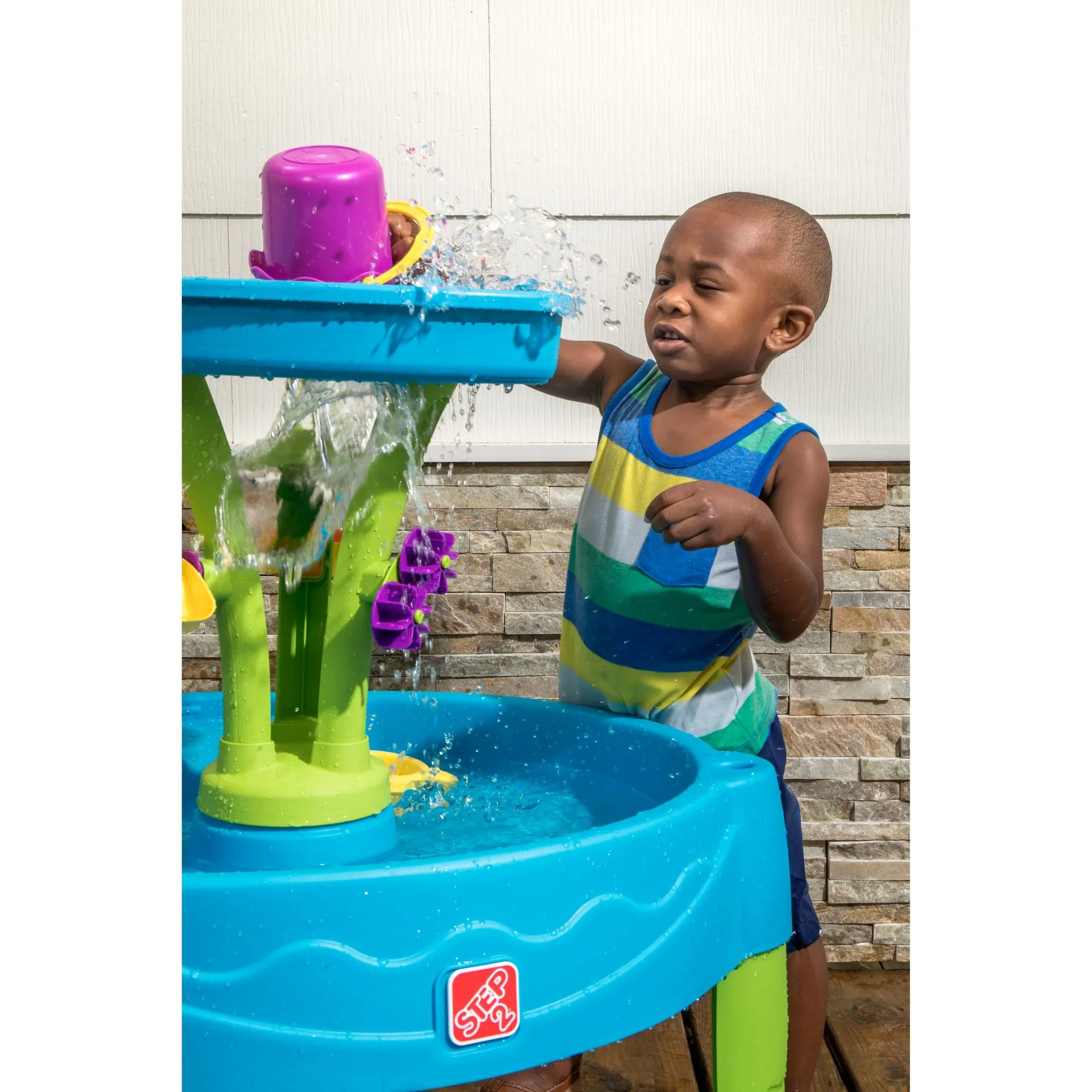 Summer Showers Splash Tower Water Table - 8