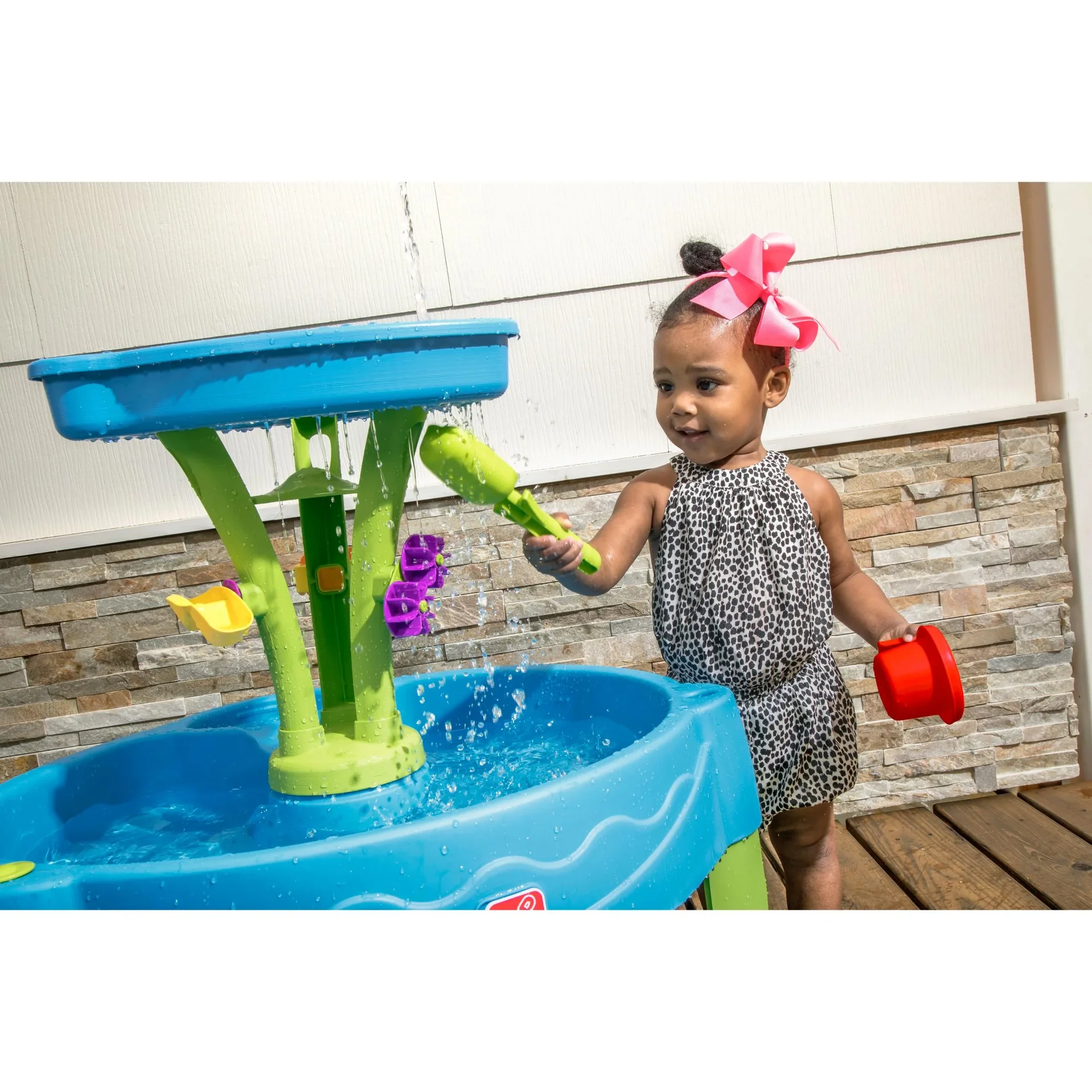 Summer Showers Splash Tower Water Table - 9