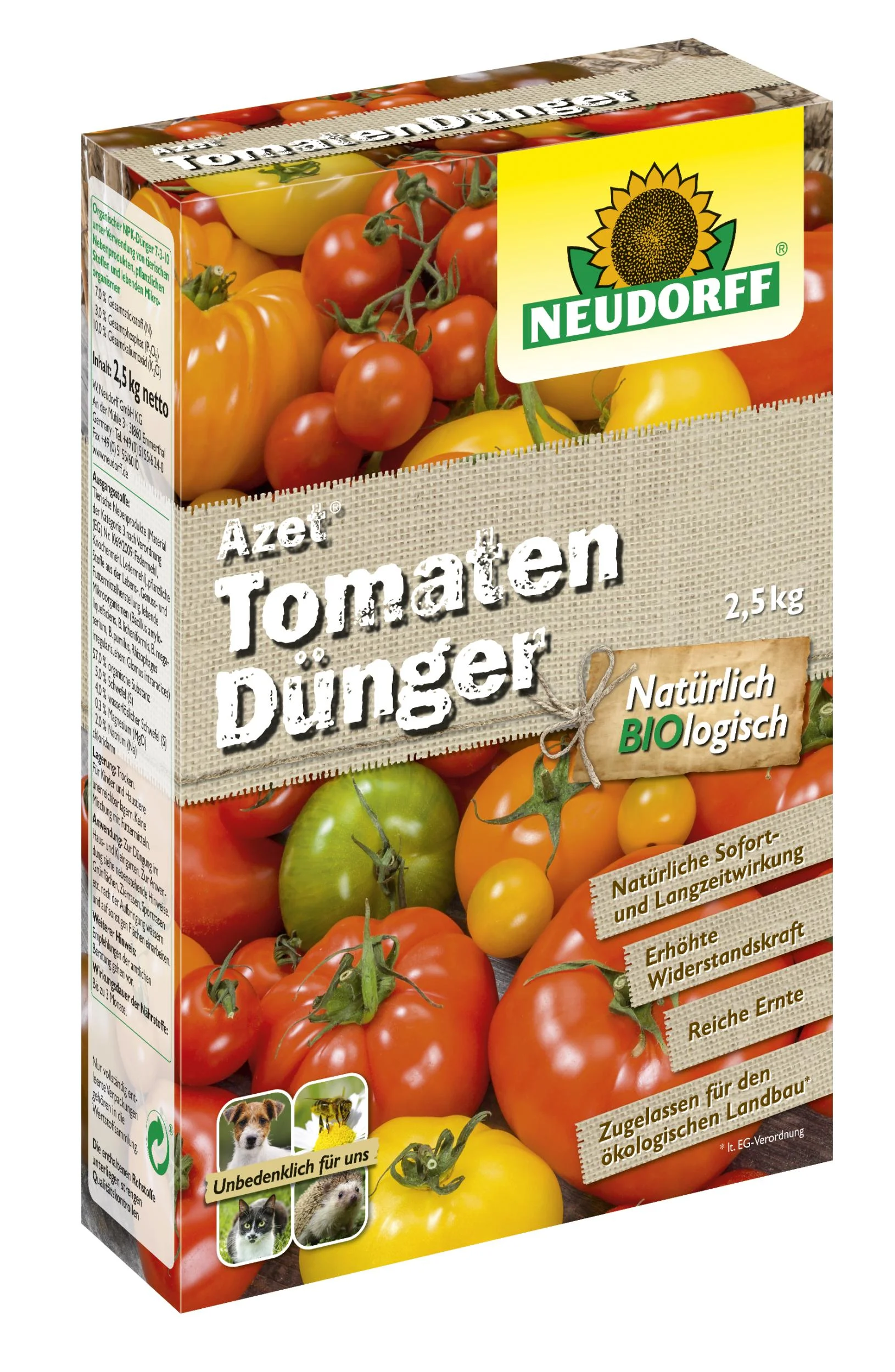 Azet Tomatendünger - 2,5 kg - 0