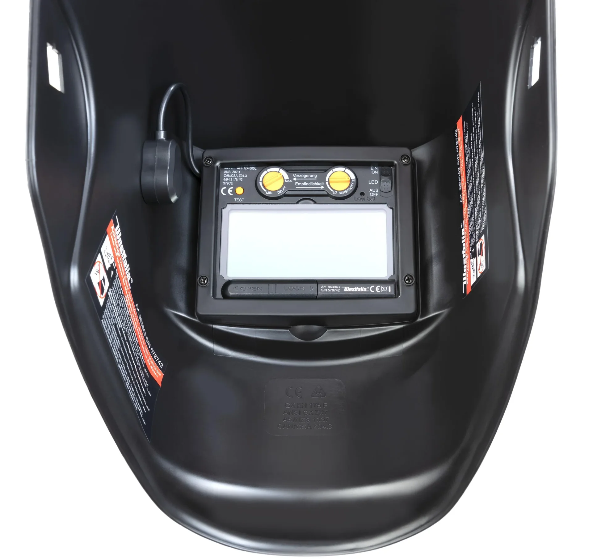 Automatik Schweißhelm mit Zusatz LED - 0