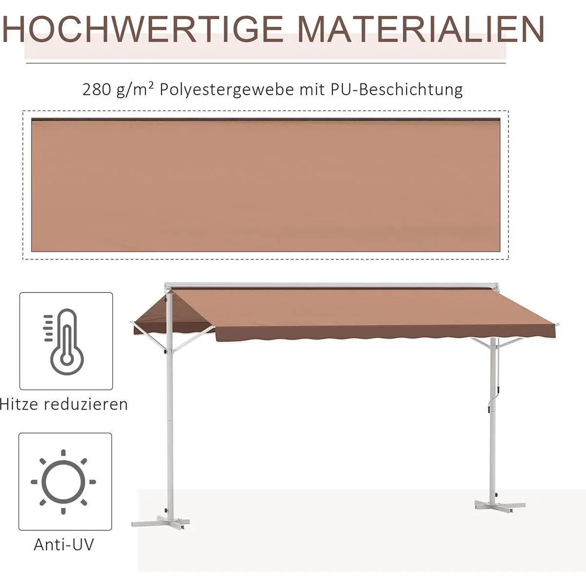 Blumenkasten mit Rädern - Kletterwand - Weiß - 76 x 30 x 155 cm - 0