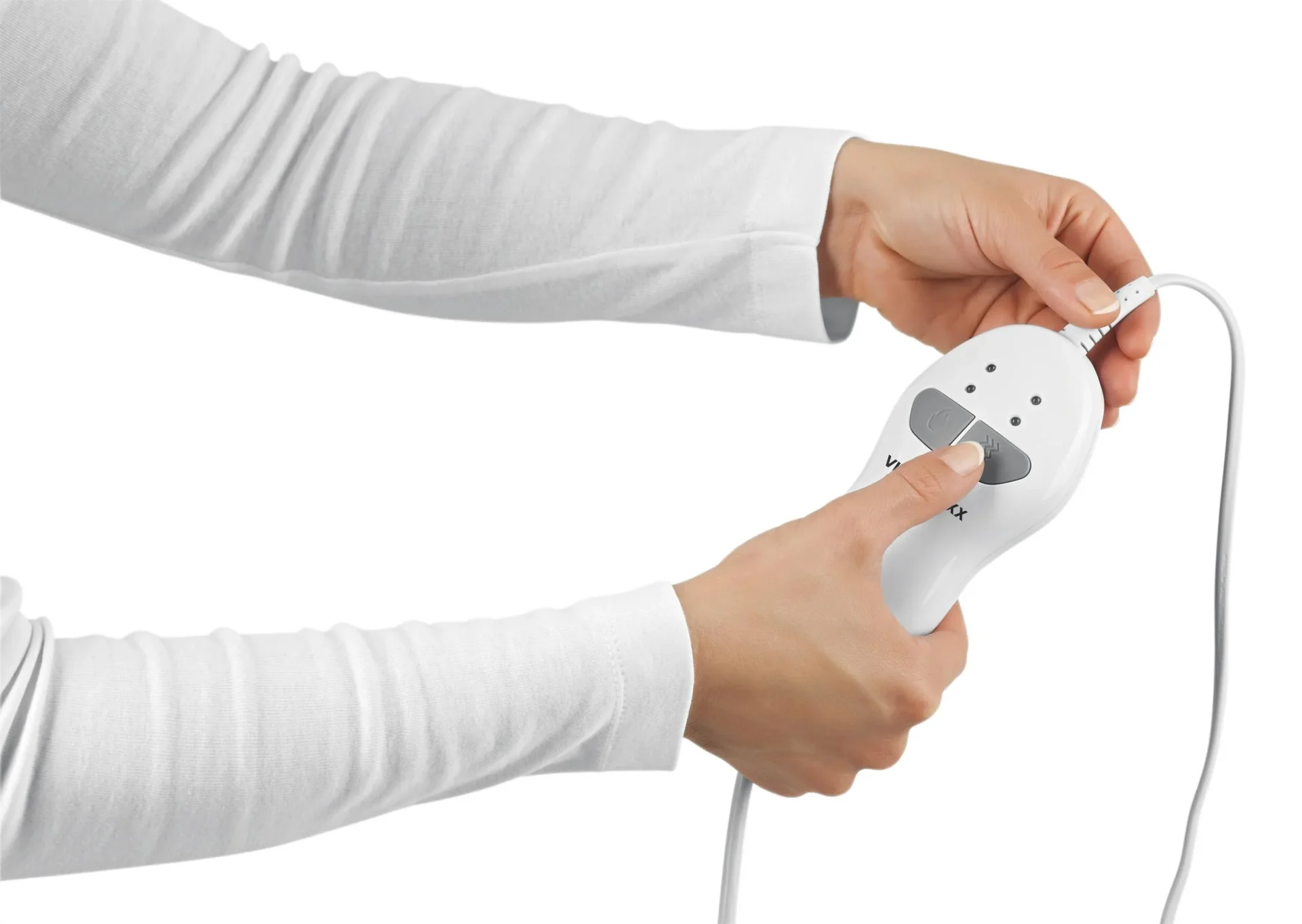 2 in 1 Heizdecke, Massagefunktion, 100 Watt, Grau - 6