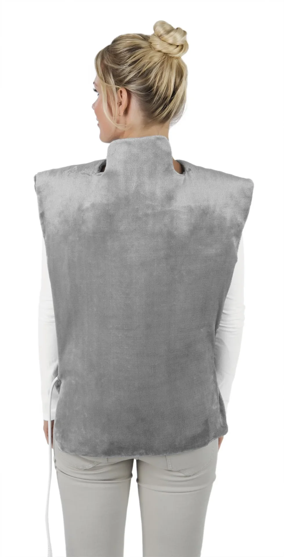 2 in 1 Heizdecke, Massagefunktion, 100 Watt, Grau - 9