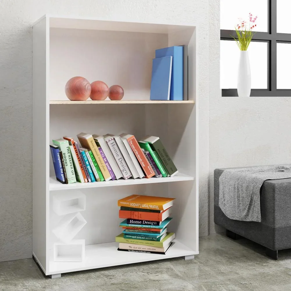 Bücherregal "Vela" Weiß - 3 Fächer - 3