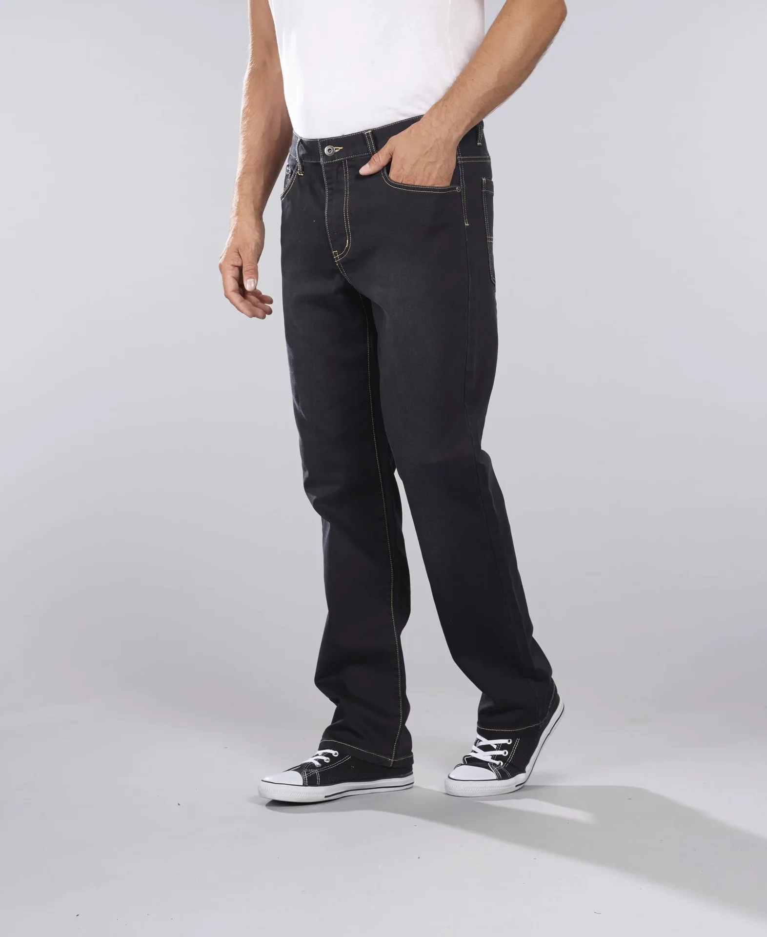 Joggpants aus Stretchdenim, Farbe schwarz, Gr.52 - 0