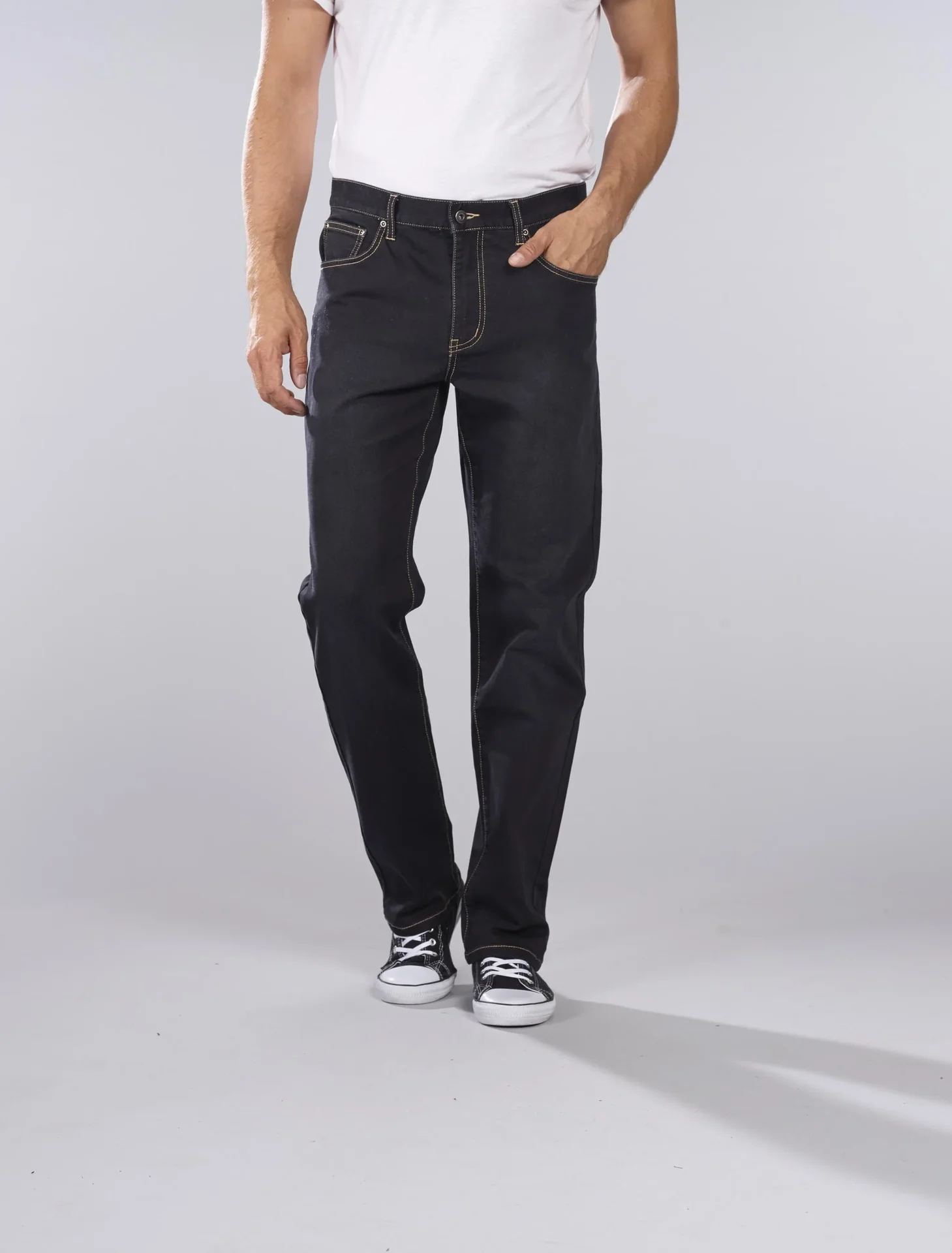 Joggpants aus Stretchdenim, Farbe schwarz, Gr.52 - 1