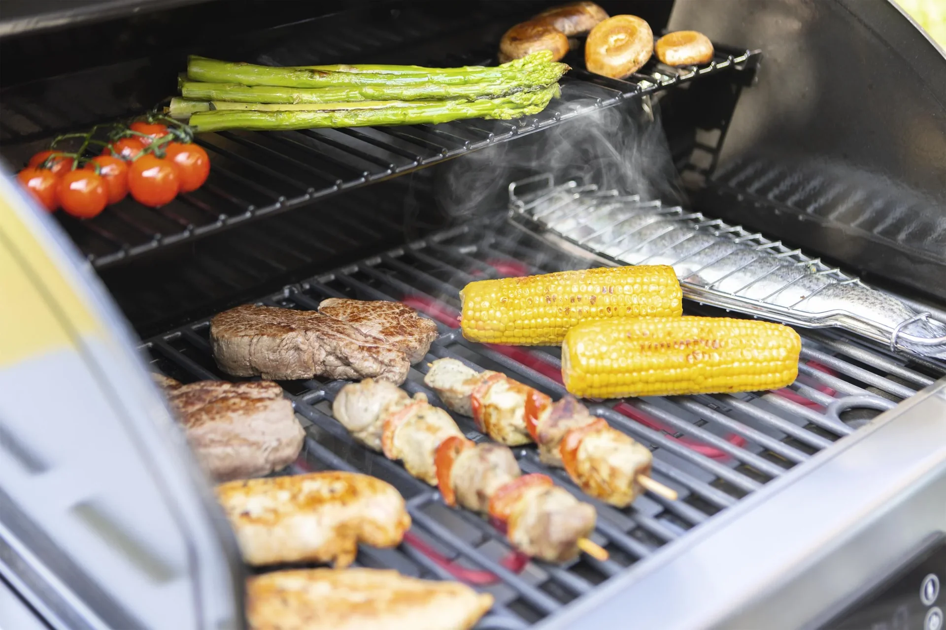 Elektro-Grillwagen EG-II-590, Silberfarben - 5