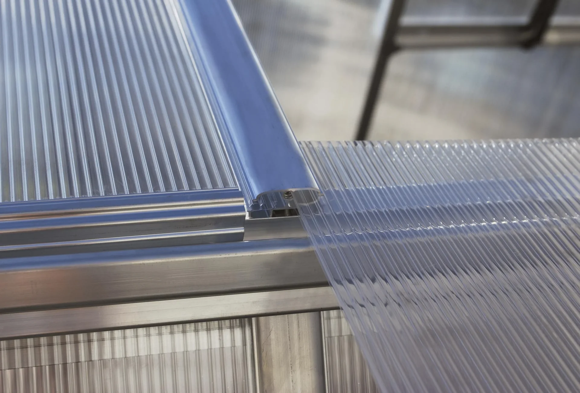 Gewächshaus „Mythos“, Aluminium, Silberfarben, 247 x 185 x 208 cm - 1