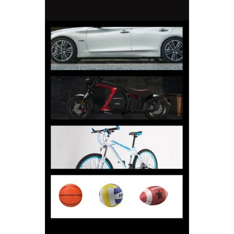 Pure4u CAR3 Tragbarer Kompressor - Elektrische Reifenpumpe - USB Wiederaufladbar - LED - Powerbank - 1