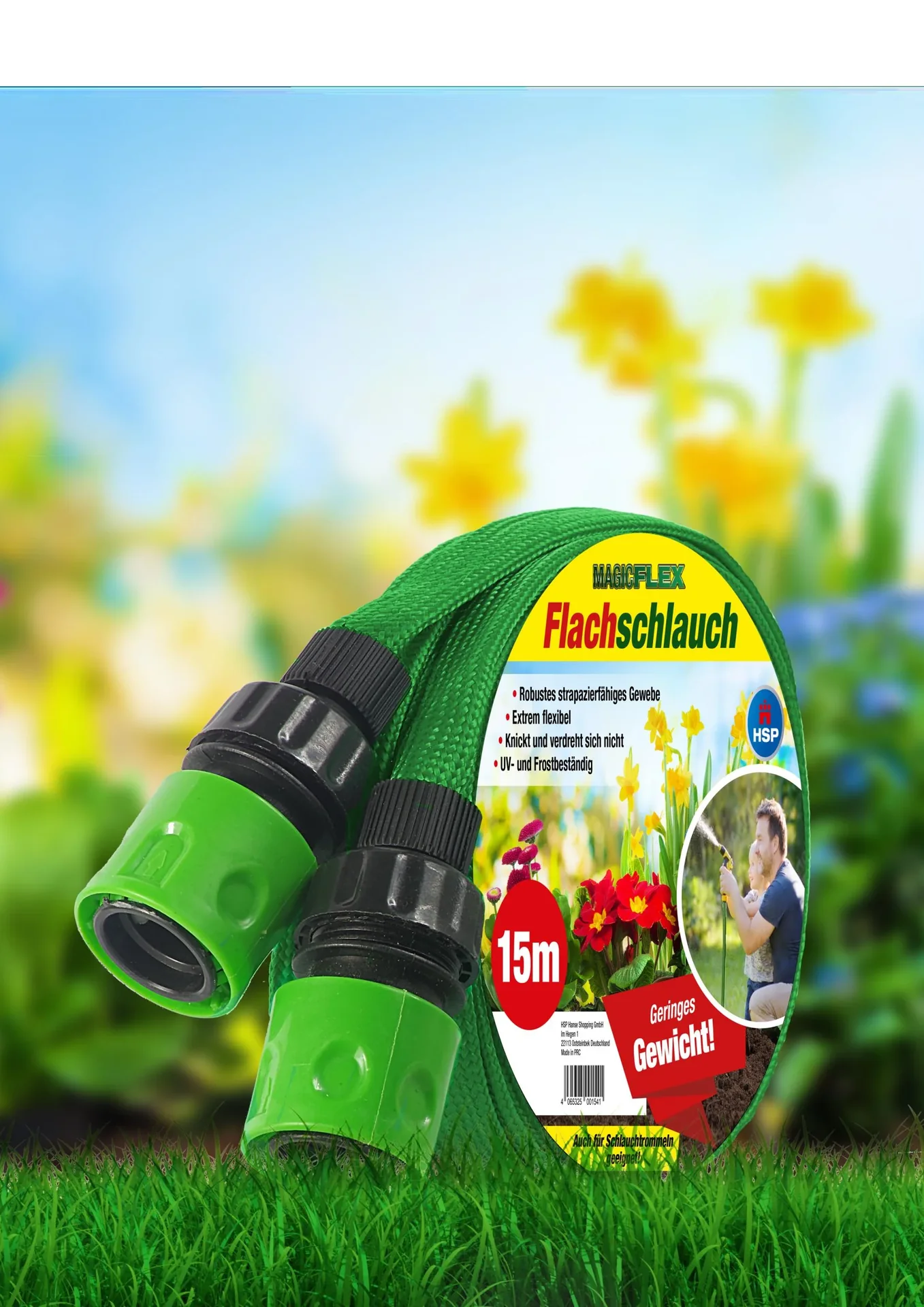 Flachschlauch, 15 m - 1