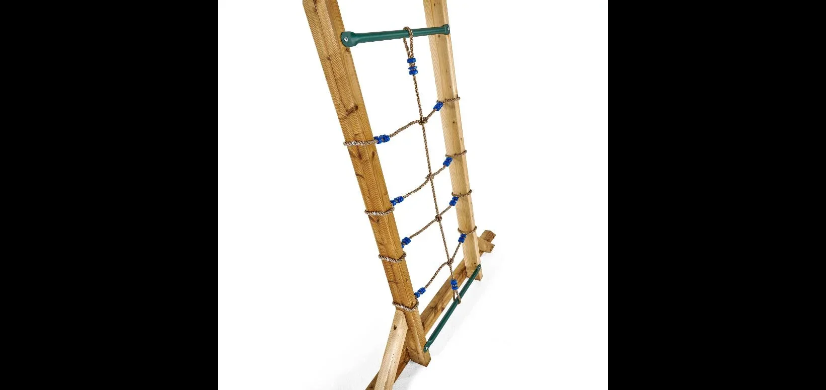 Holz Klettergerüst Monkey Bars, Outdoor-Klettergerüst für Kinder, Kletternetz, Leiter, Monkey Bars - 2