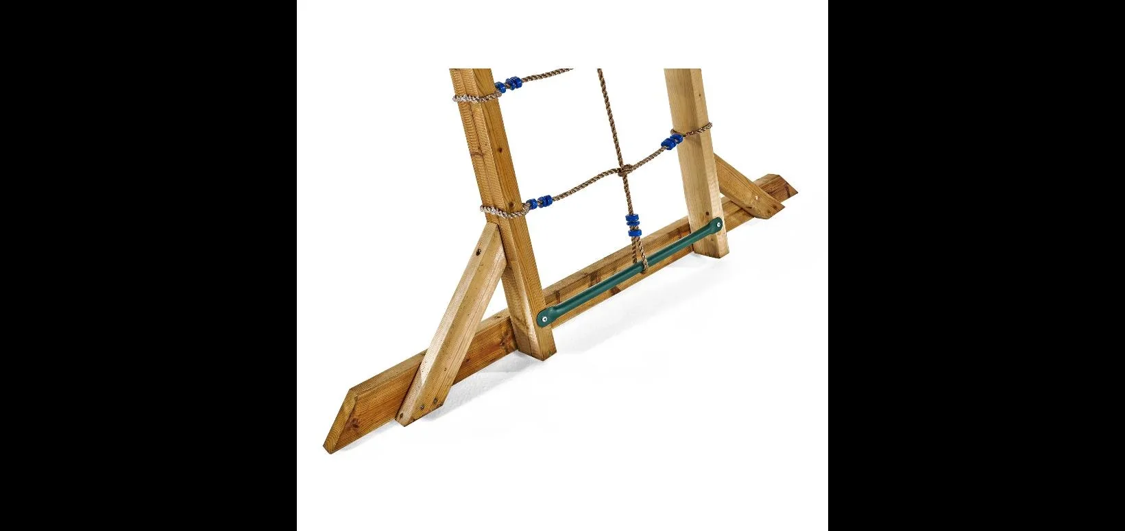 Holz Klettergerüst Monkey Bars, Outdoor-Klettergerüst für Kinder, Kletternetz, Leiter, Monkey Bars - 4