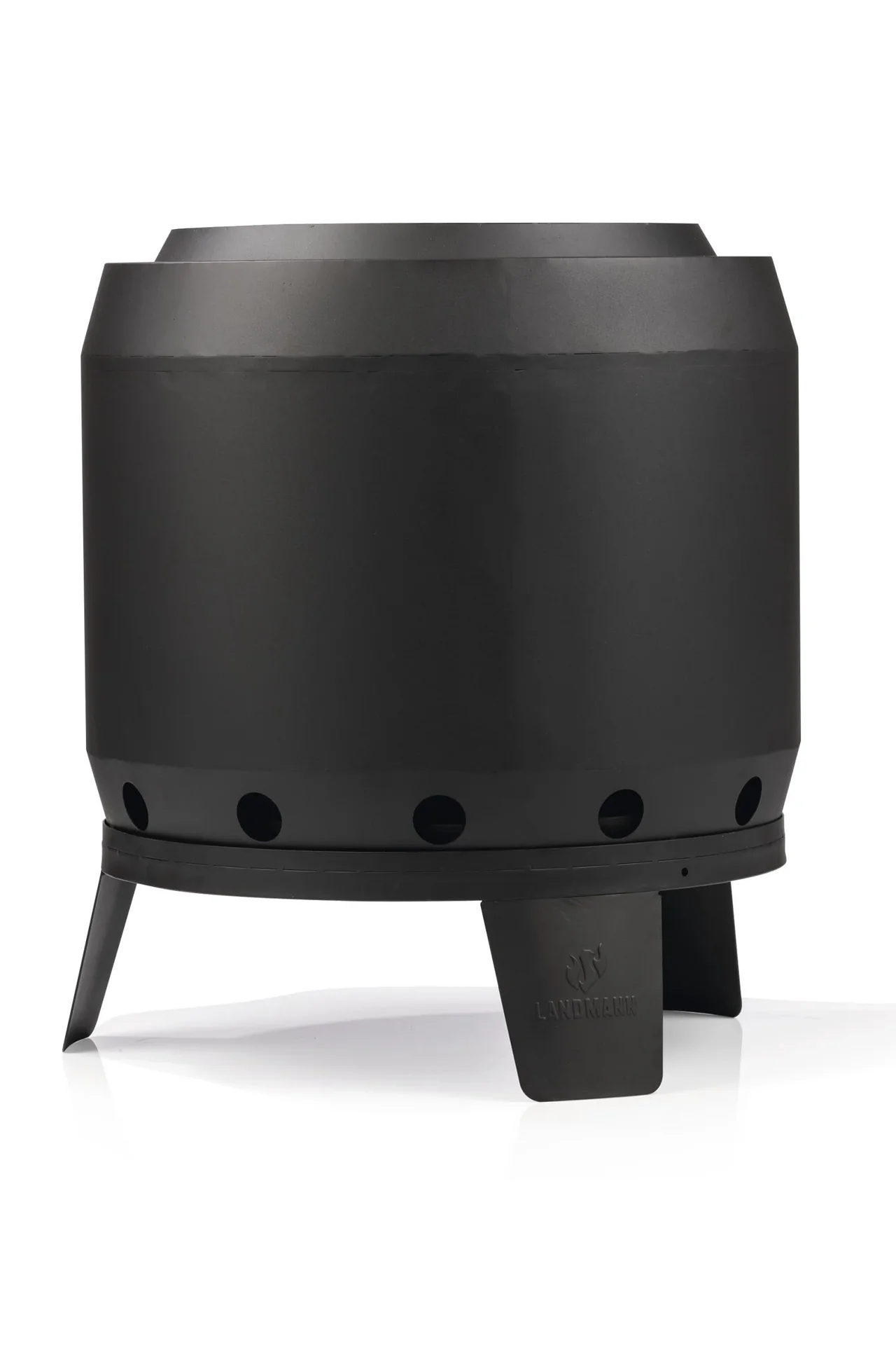 Feuerkorb rauchfrei, 55 cm, Schwarz, ca. 52,5 x 51,5 x 57 cm - 0